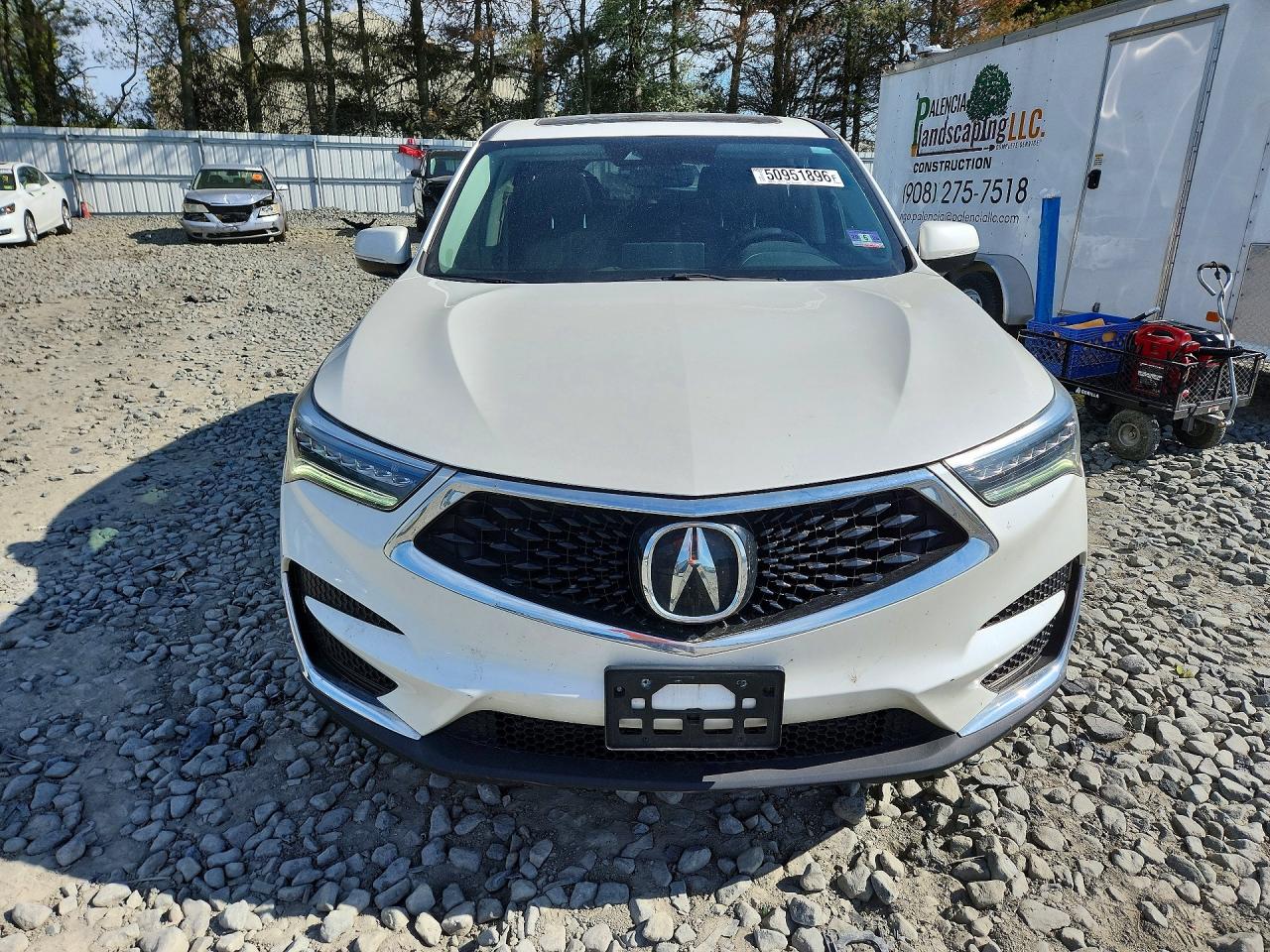2019 Acura Rdx White vin: 5J8TC2H34KL042432