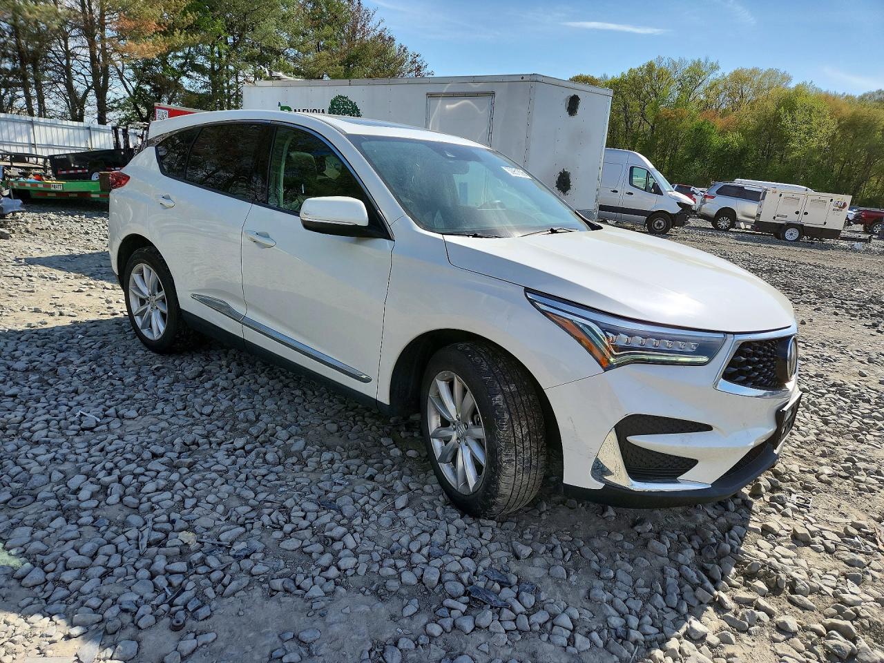 2019 Acura Rdx White vin: 5J8TC2H34KL042432
