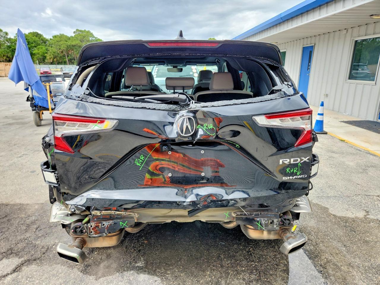 2025 Acura Rdx Black vin: 5J8TC2H49SL018796