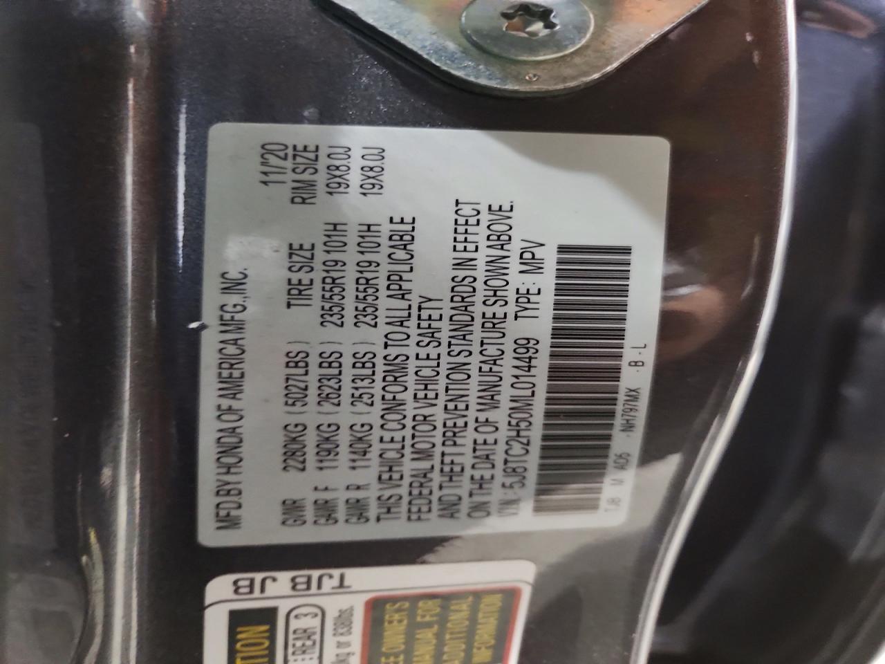 2021 Acura Rdx Technology Gray vin: 5J8TC2H50ML014499