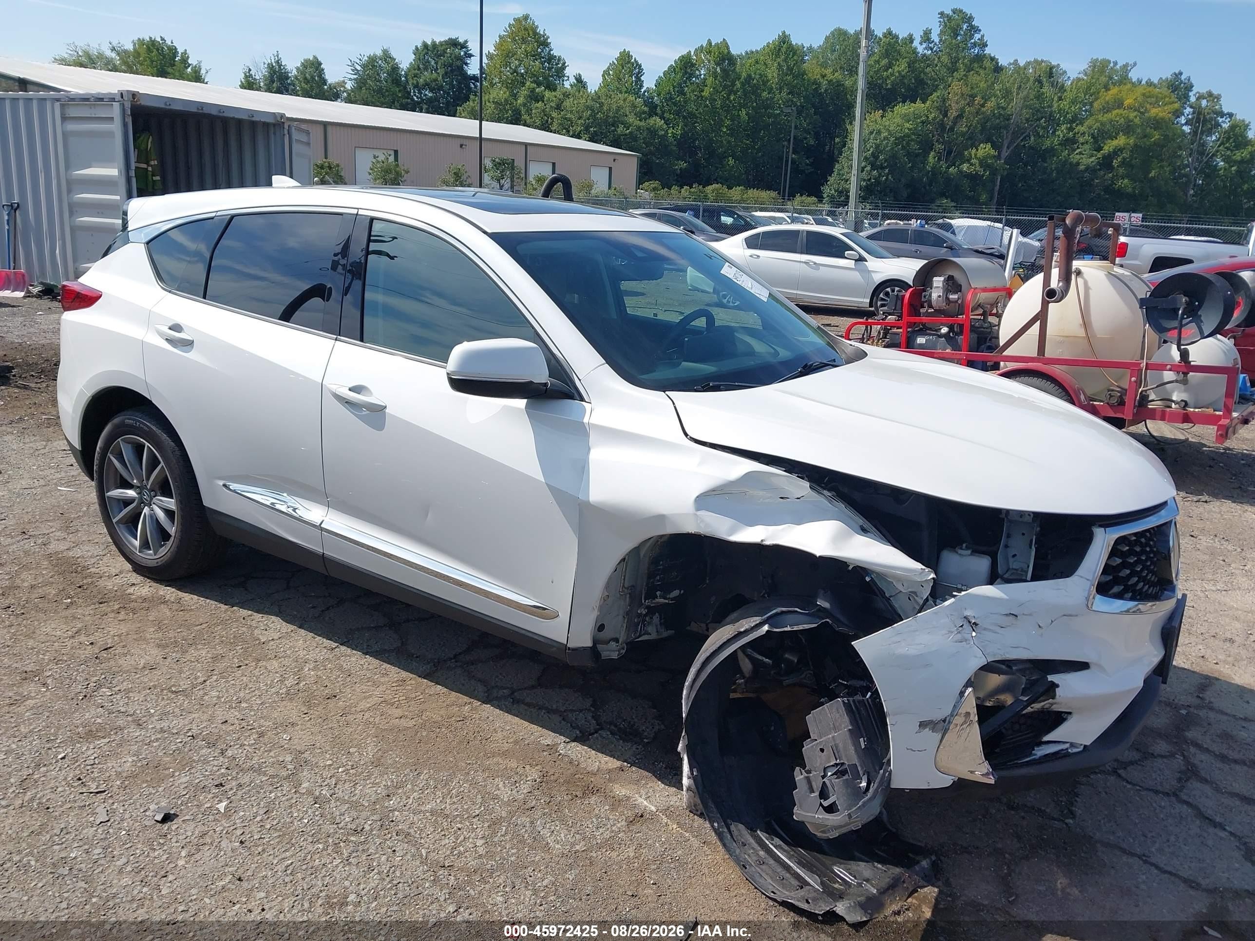 2020 Acura Rdx Technology Package White vin: 5J8TC2H52LL008962