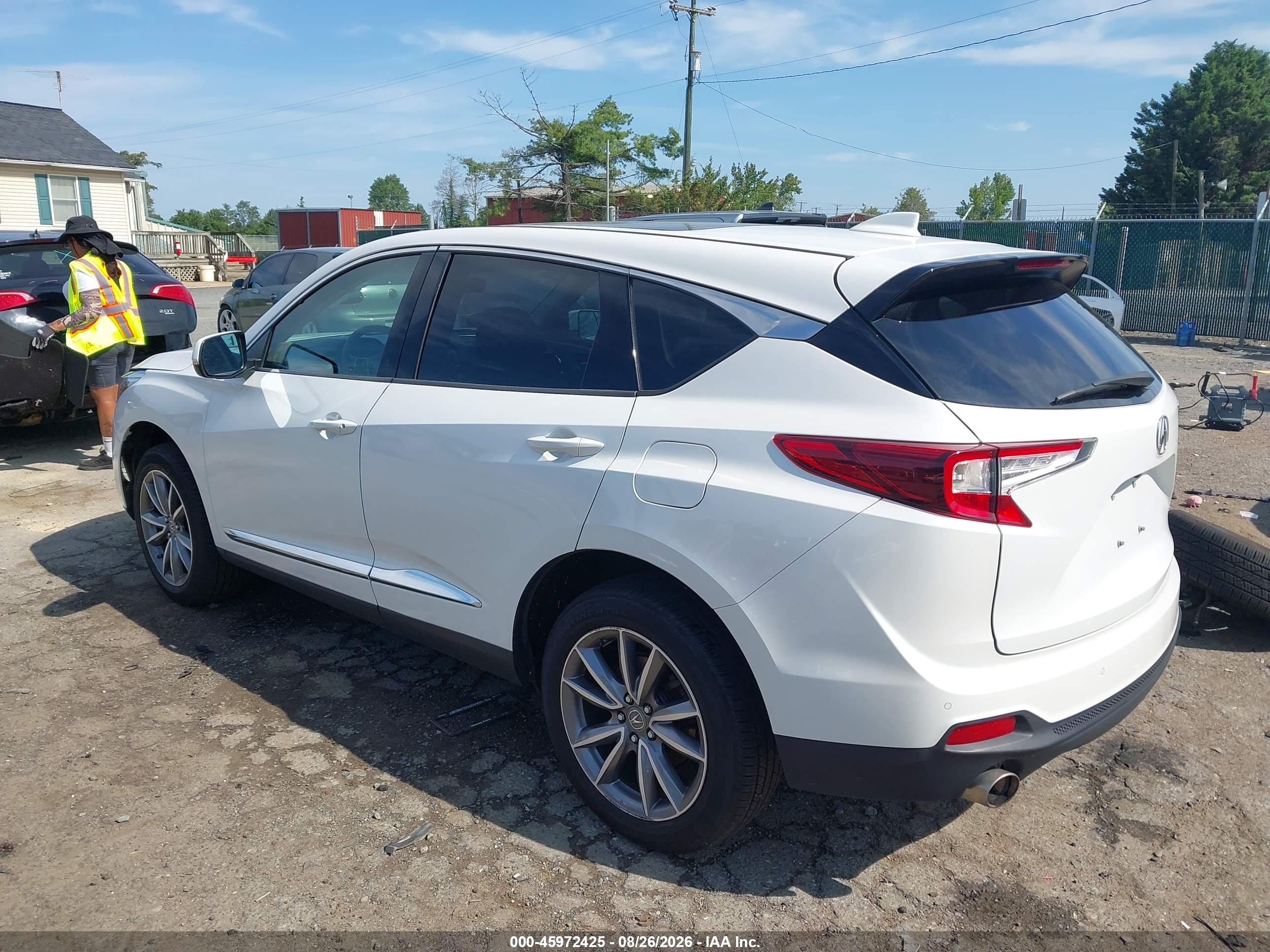 2020 Acura Rdx Technology Package White vin: 5J8TC2H52LL008962