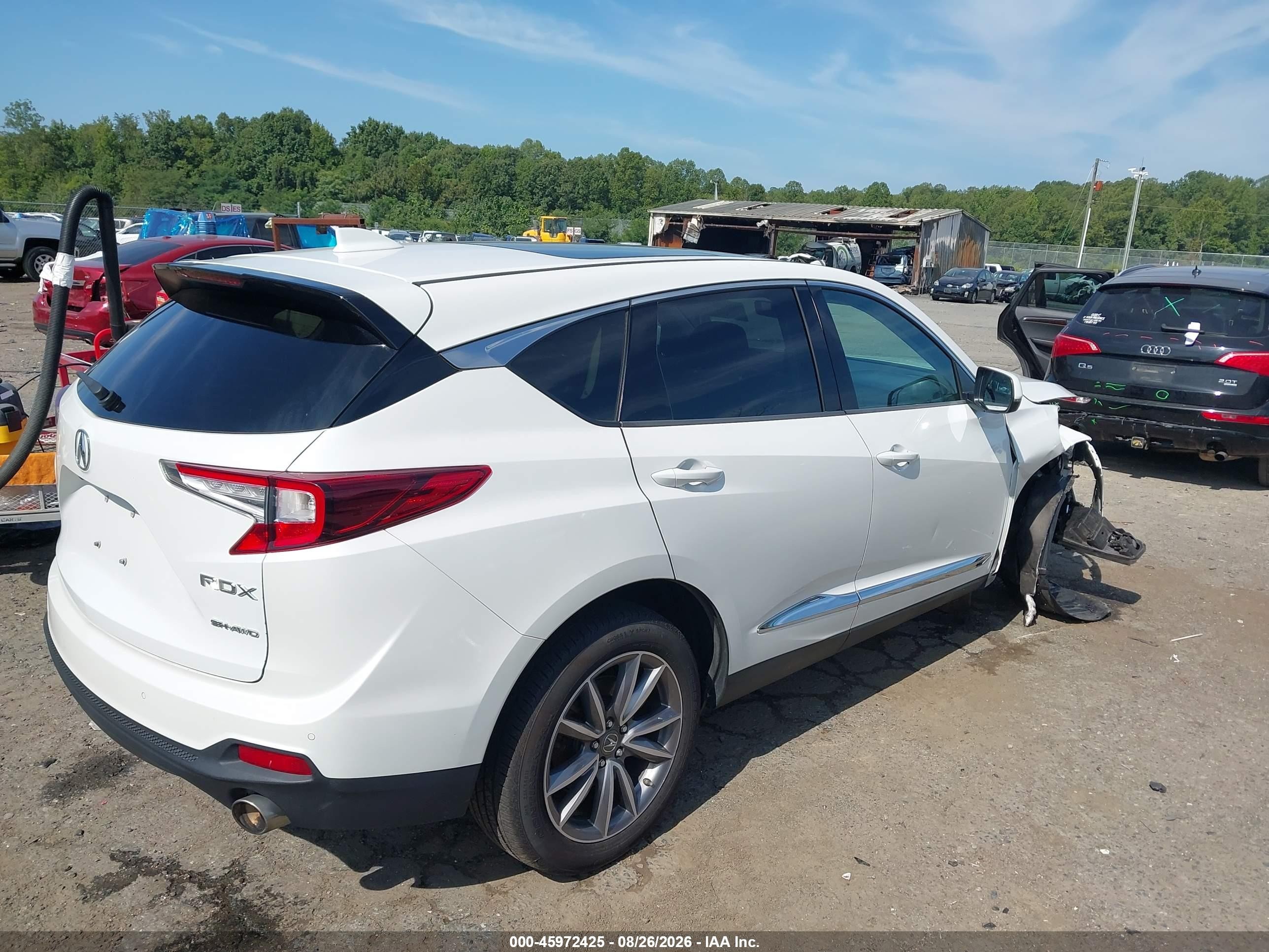 2020 Acura Rdx Technology Package White vin: 5J8TC2H52LL008962