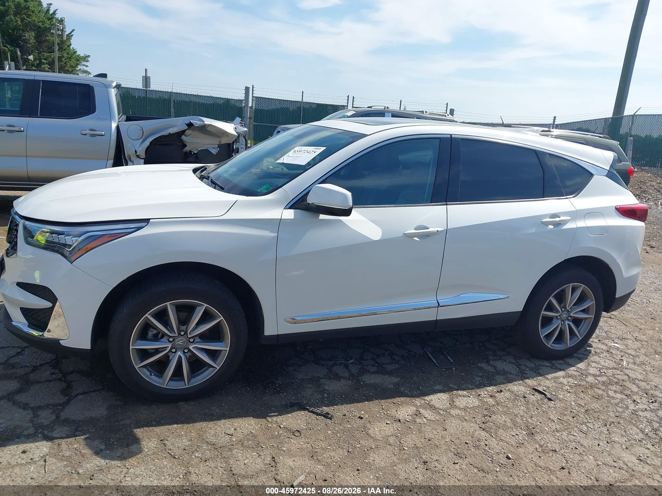 2020 Acura Rdx Technology Package White vin: 5J8TC2H52LL008962