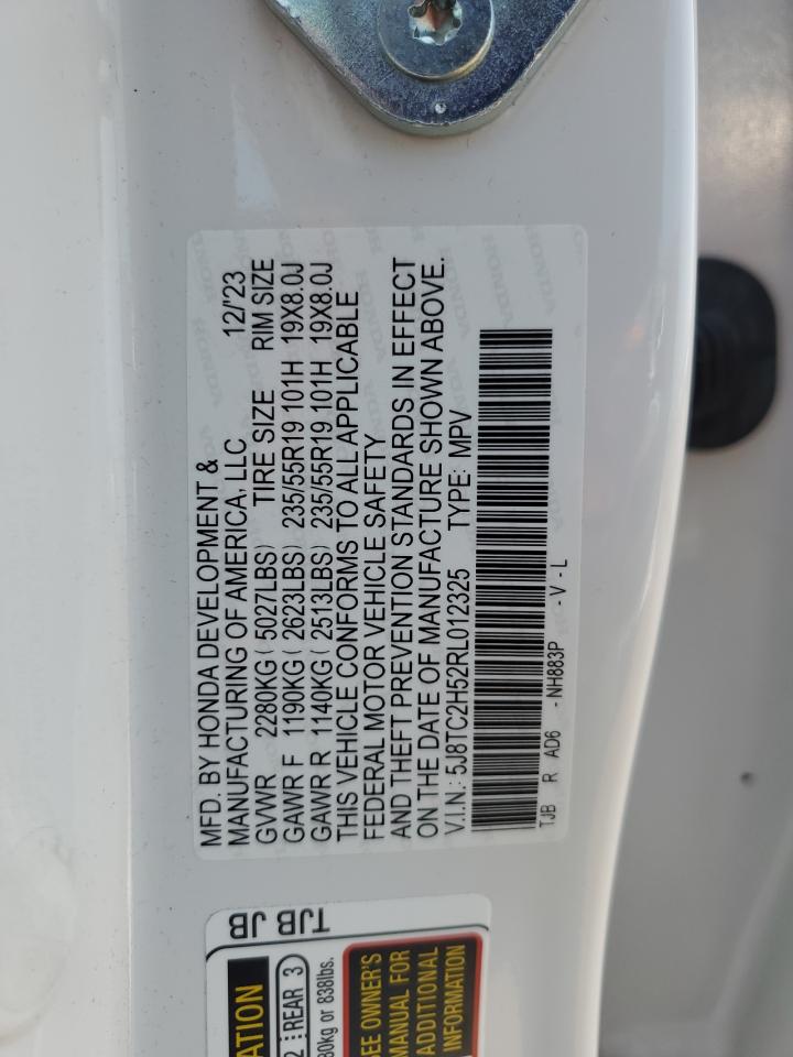 2024 Acura Rdx Technology Белый vin: 5J8TC2H52RL012325