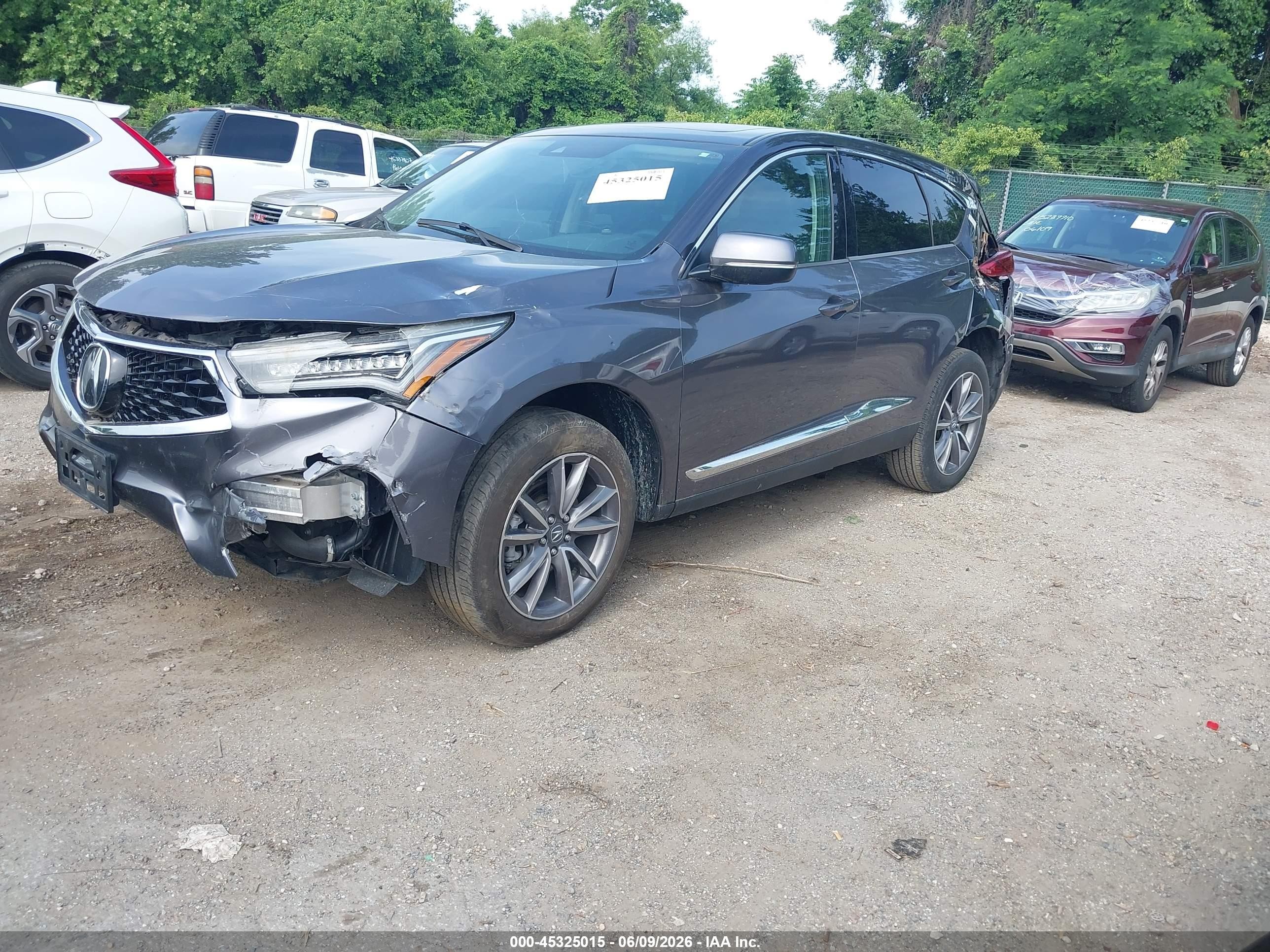 2021 Acura Rdx Technology Package Gray vin: 5J8TC2H54ML001111
