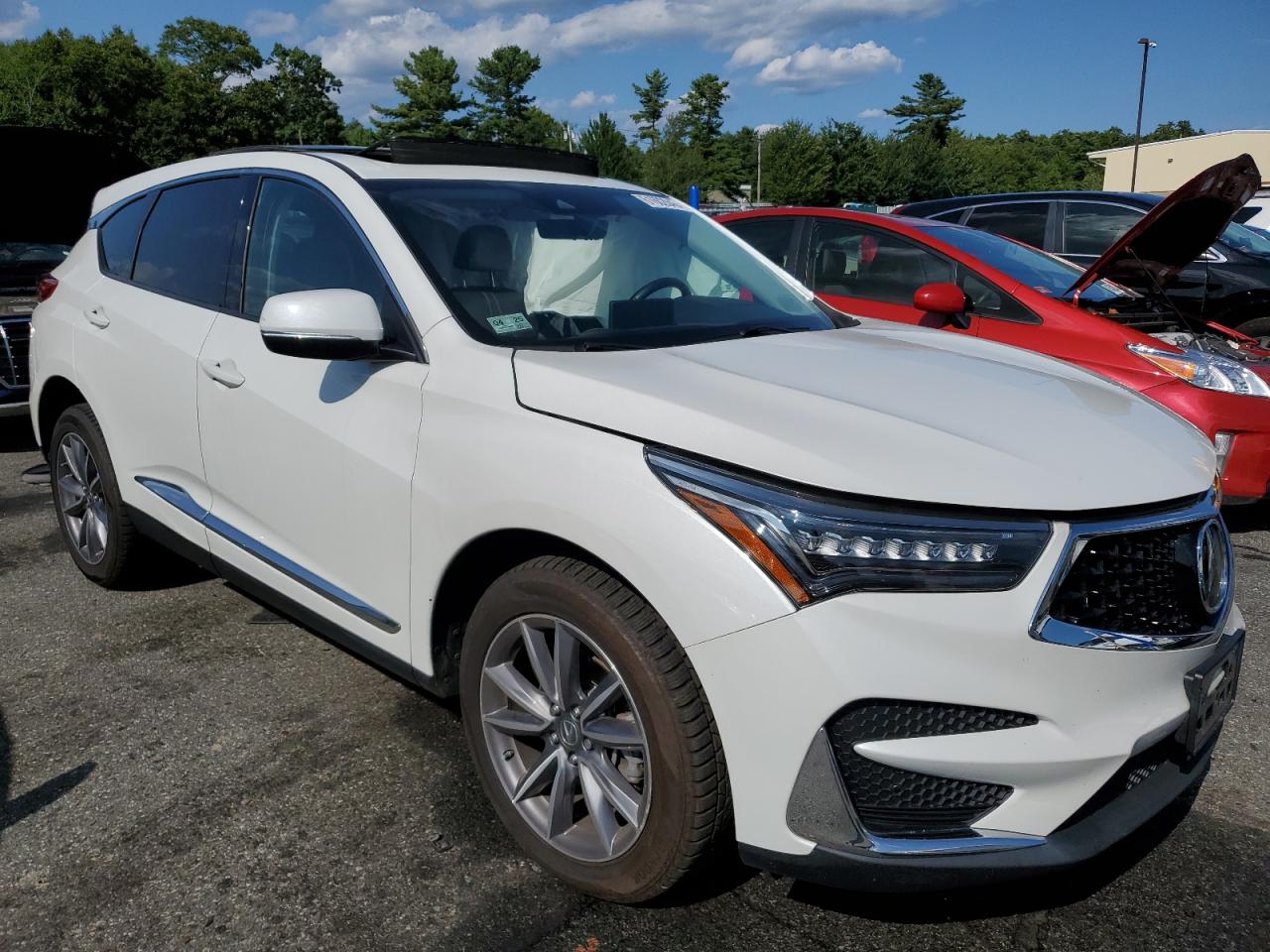 2020 Acura Rdx Technology Белый vin: 5J8TC2H57LL002266