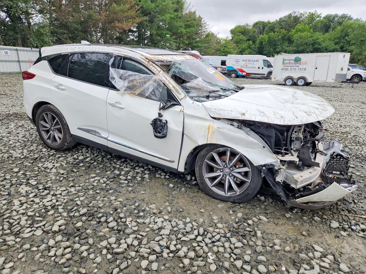2020 Acura Rdx Technology Белый vin: 5J8TC2H57LL002266