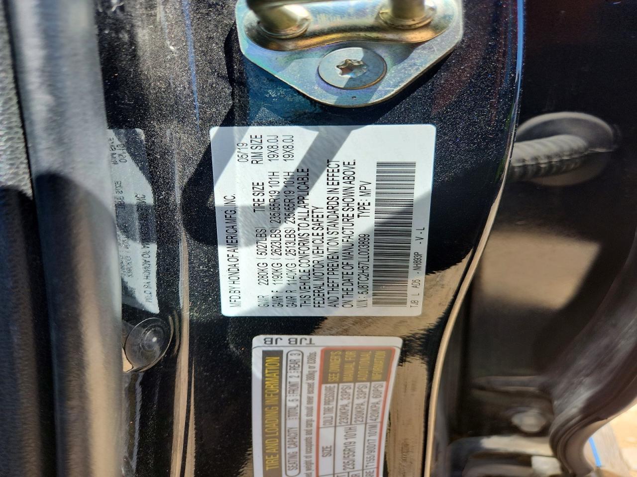 2020 Acura Rdx Technology Black vin: 5J8TC2H57LL003899