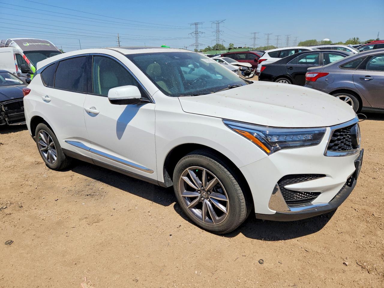 2020 Acura Rdx Technology White vin: 5J8TC2H57LL023294