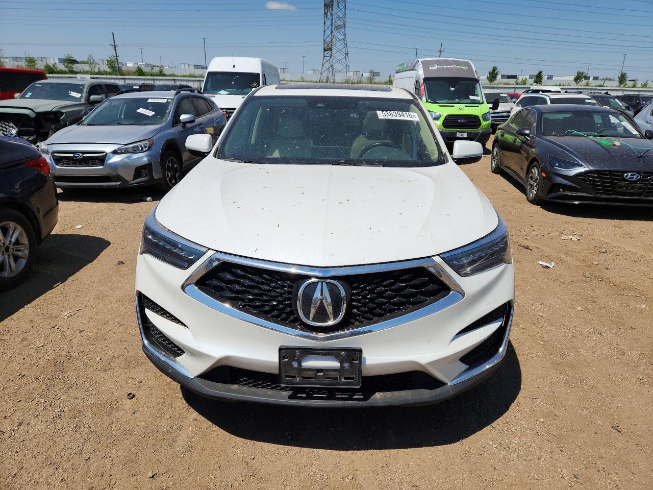 2020 Acura Rdx Technology White vin: 5J8TC2H57LL023294