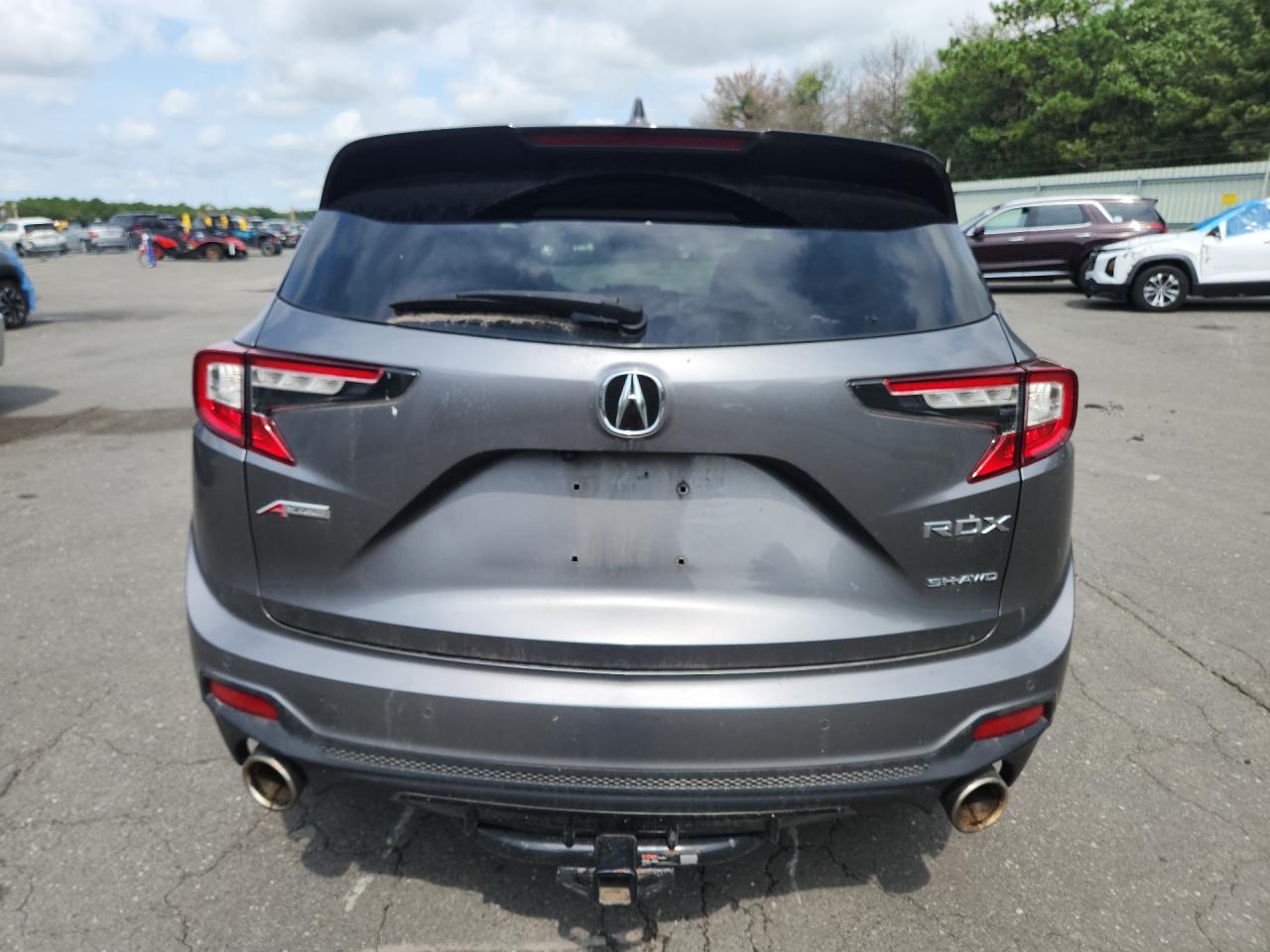 2023 Acura Rdx A-spec Gray vin: 5J8TC2H60PL004729 Damage: Rear Bumper, Heavy Scratch, 1/2 To 1 Inch