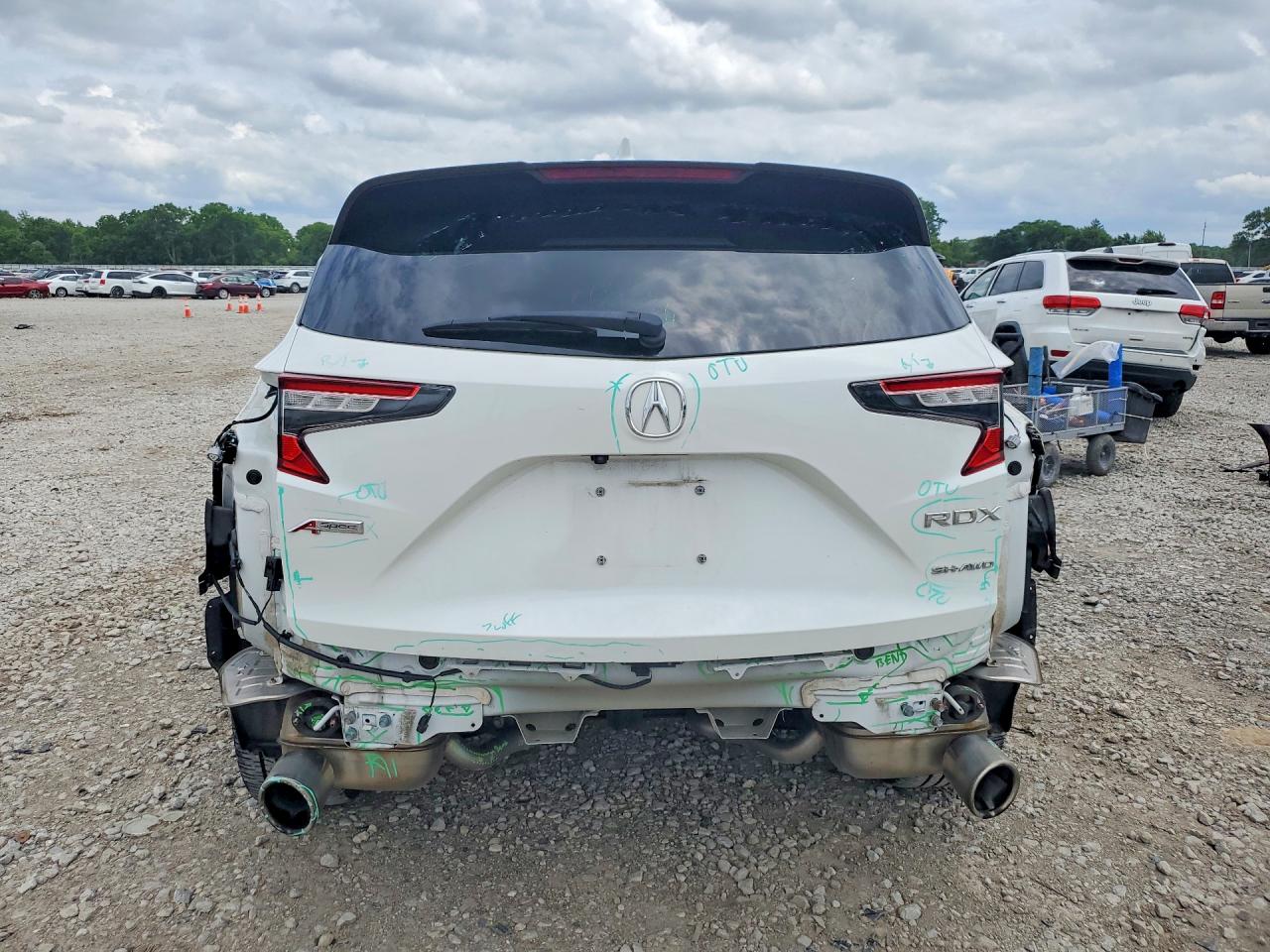 2021 Acura Rdx A-spec White vin: 5J8TC2H62ML007949