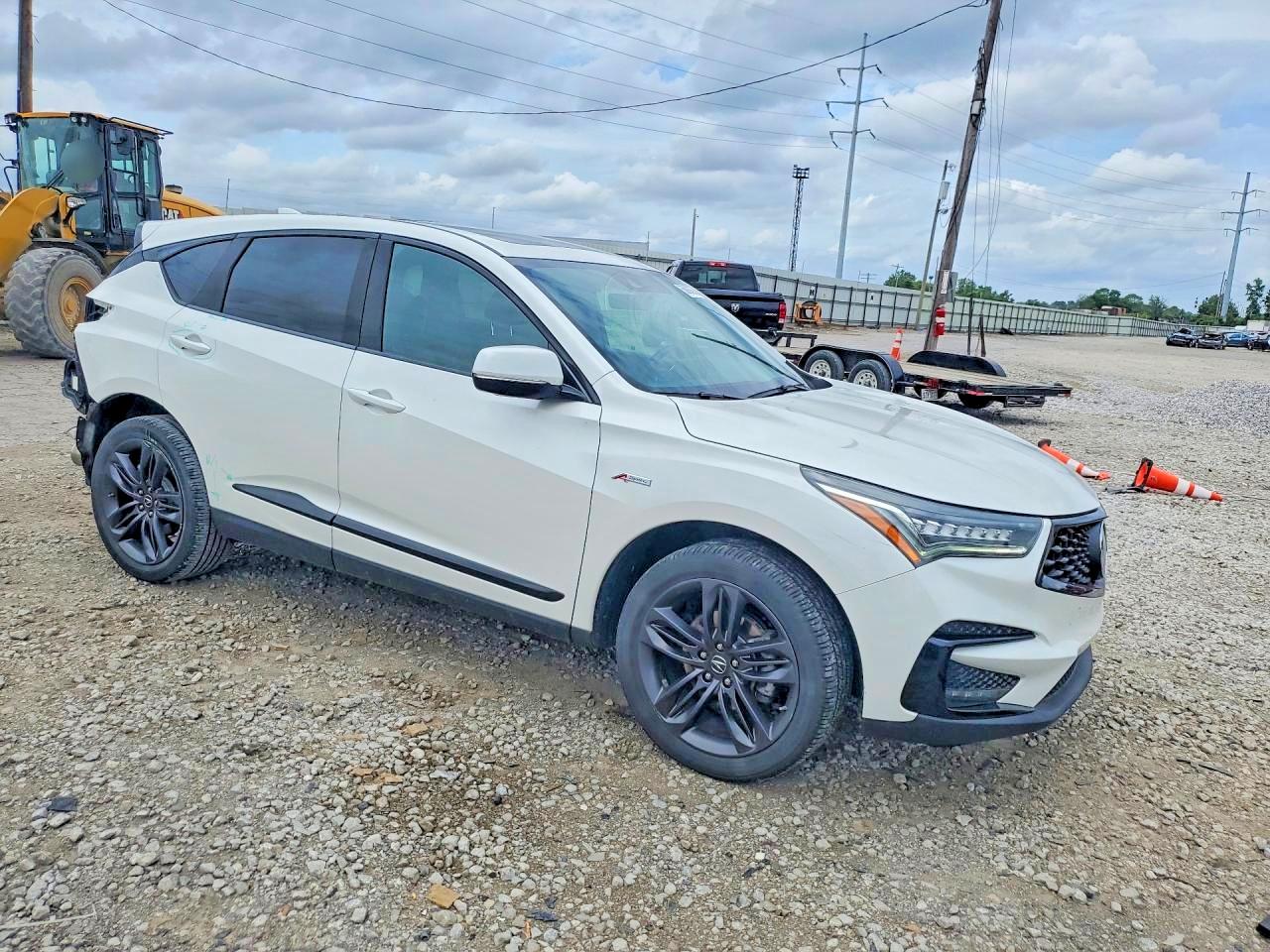 2021 Acura Rdx A-spec White vin: 5J8TC2H62ML007949
