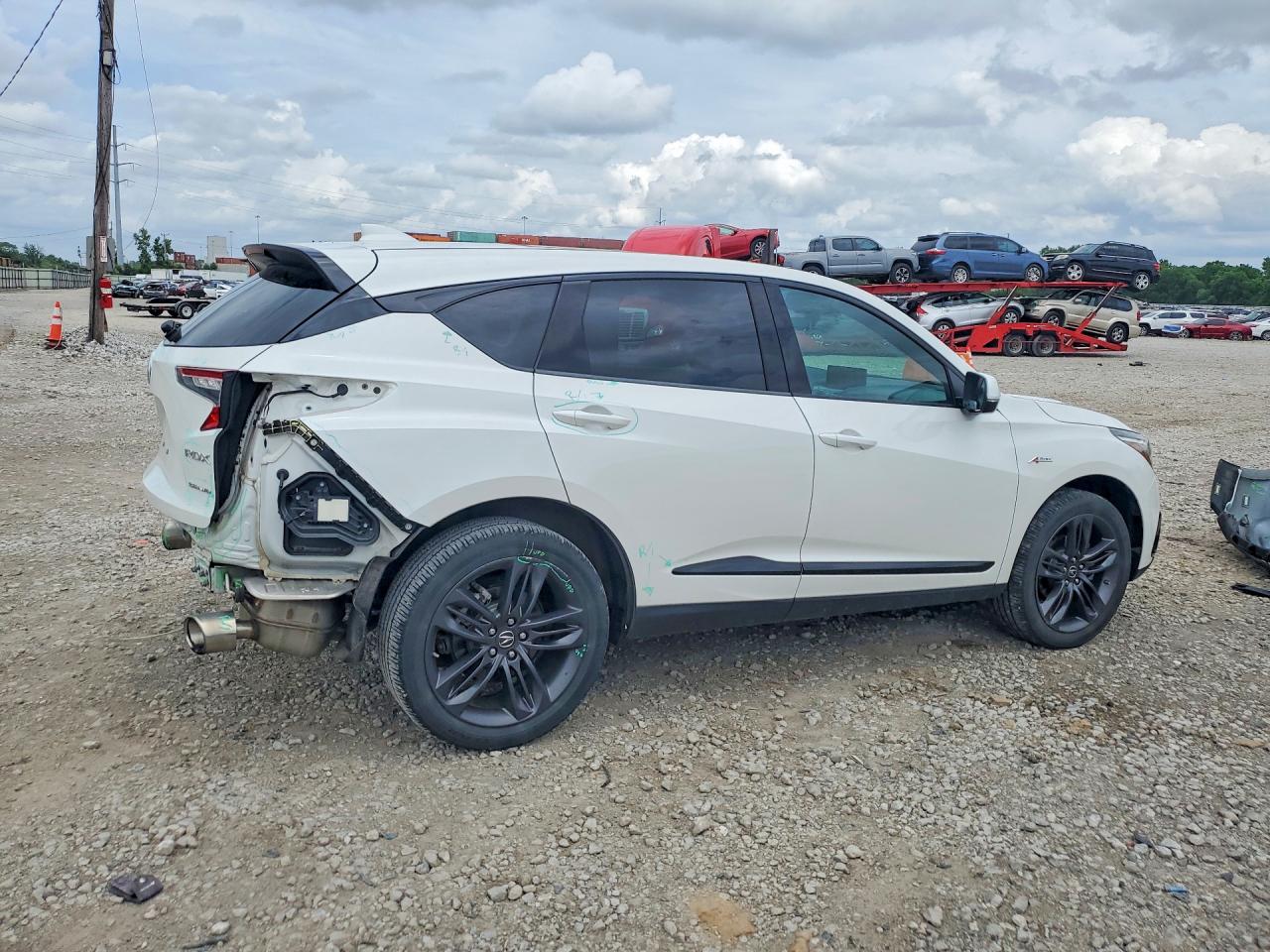 2021 Acura Rdx A-spec White vin: 5J8TC2H62ML007949