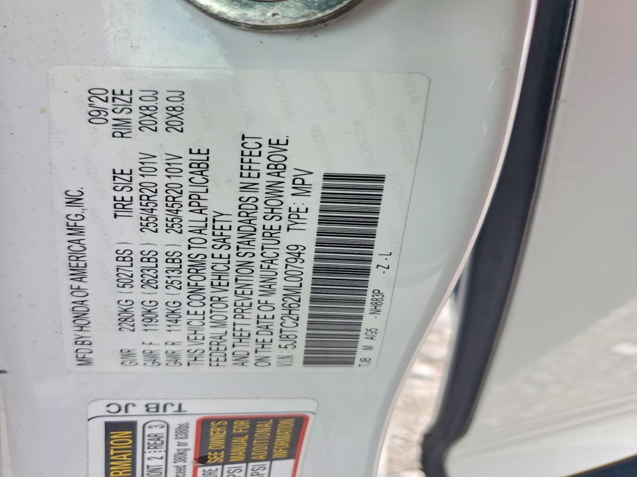 2021 Acura Rdx A-spec White vin: 5J8TC2H62ML007949