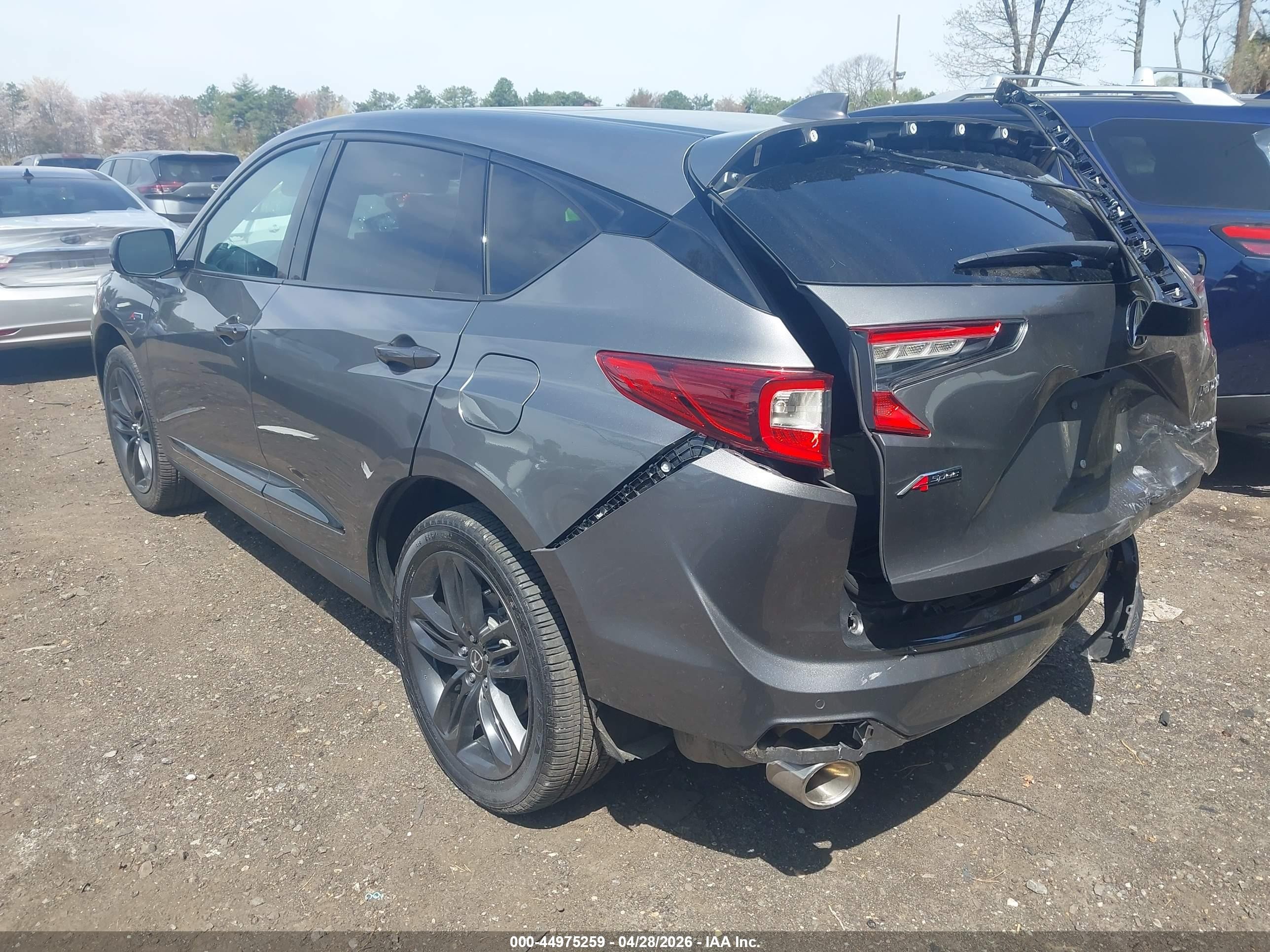 2023 Acura Rdx A-spec Package Gray vin: 5J8TC2H62PL015327