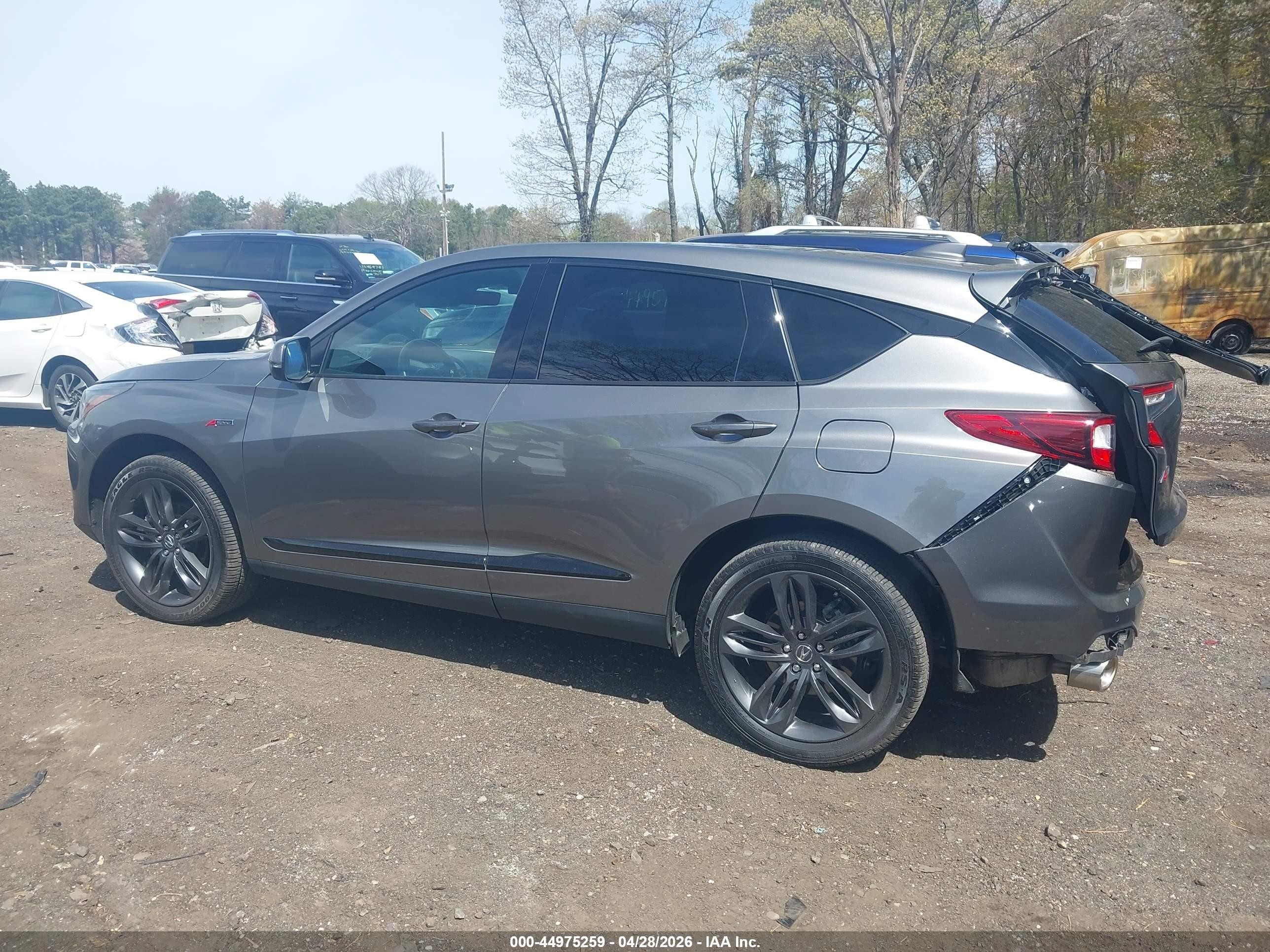 2023 Acura Rdx A-spec Package Gray vin: 5J8TC2H62PL015327