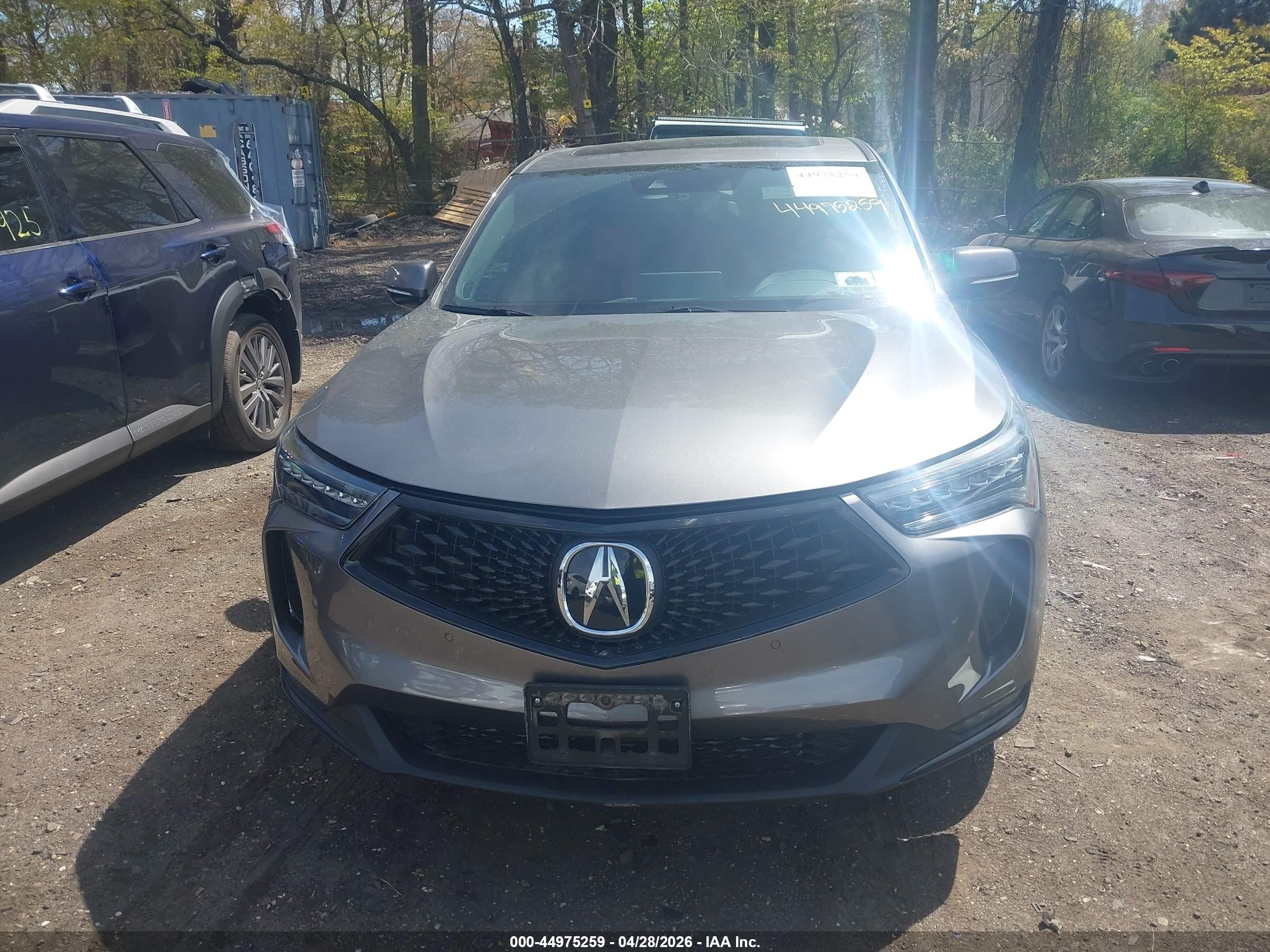 2023 Acura Rdx A-spec Package Gray vin: 5J8TC2H62PL015327