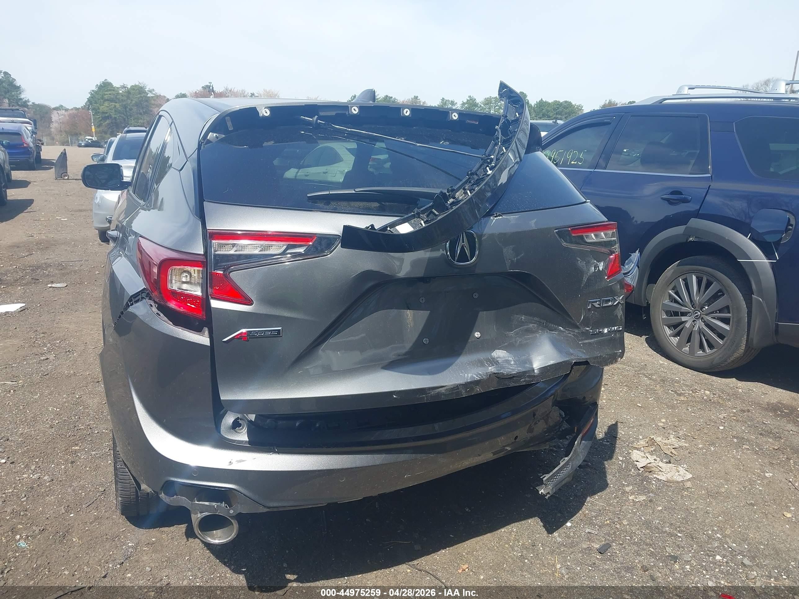 2023 Acura Rdx A-spec Package Gray vin: 5J8TC2H62PL015327