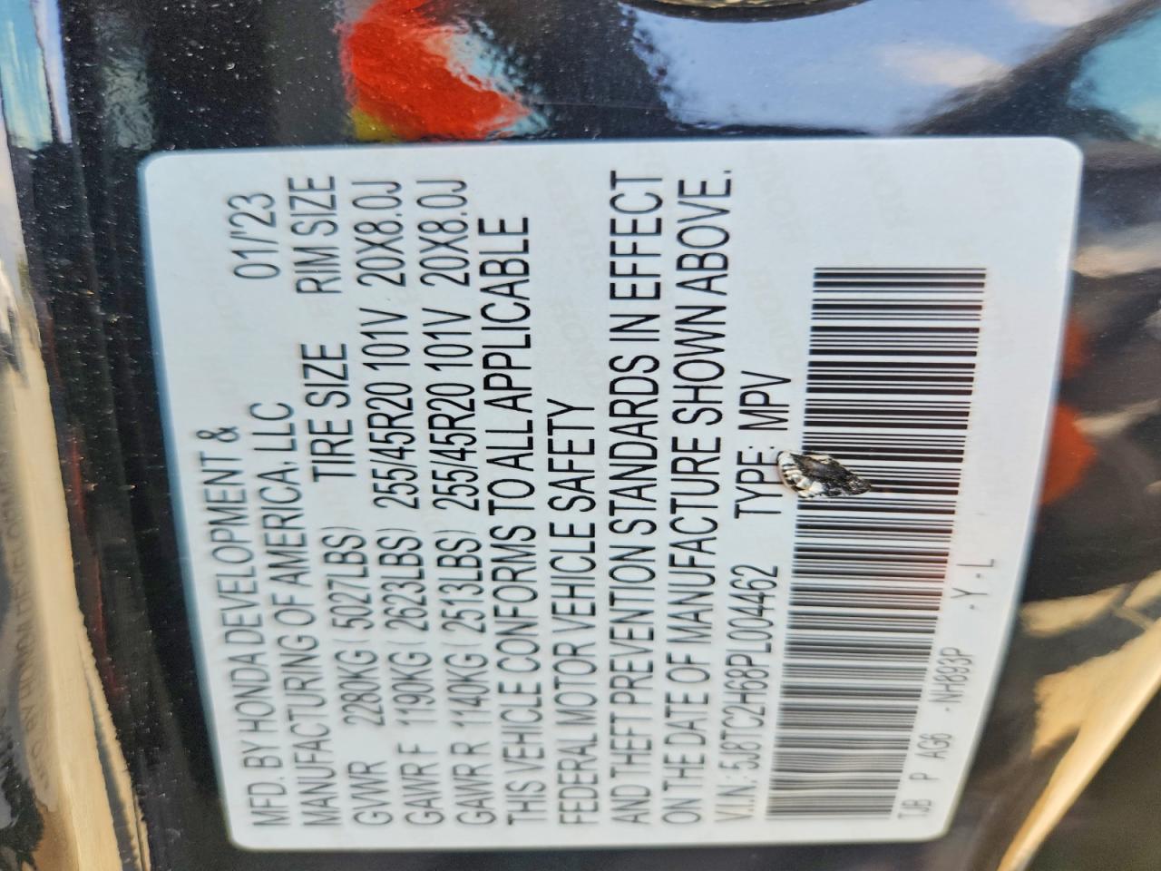 2023 Acura Rdx A-spec Черный vin: 5J8TC2H68PL004462