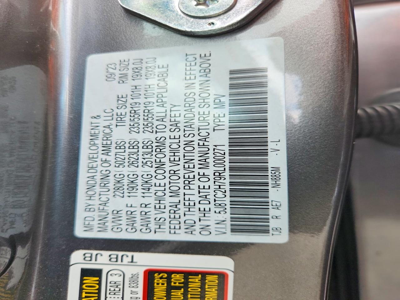 2024 Acura Rdx Advance Серый vin: 5J8TC2H79RL000271