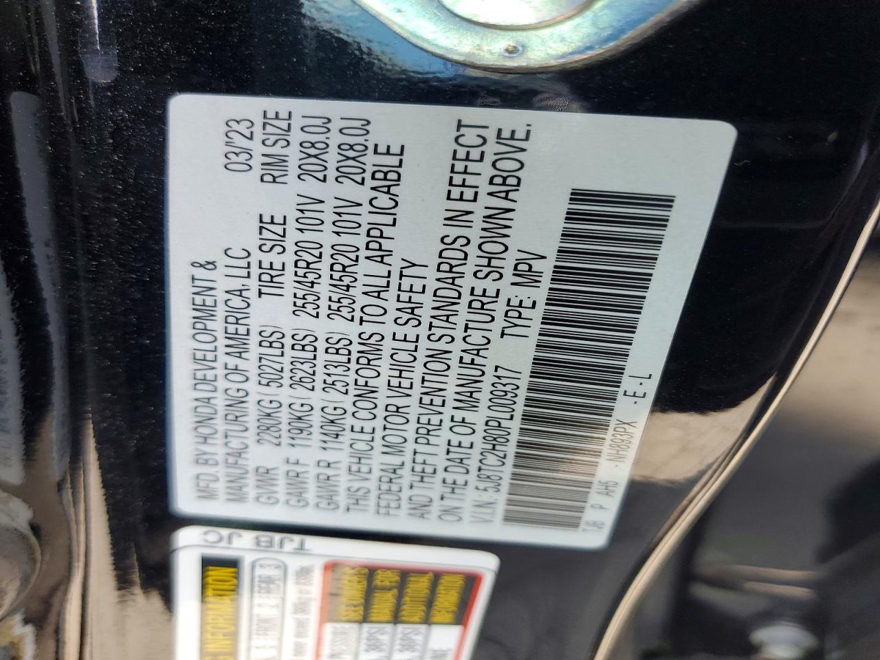 2023 Acura Rdx A-spec Advance Black vin: 5J8TC2H80PL009317
