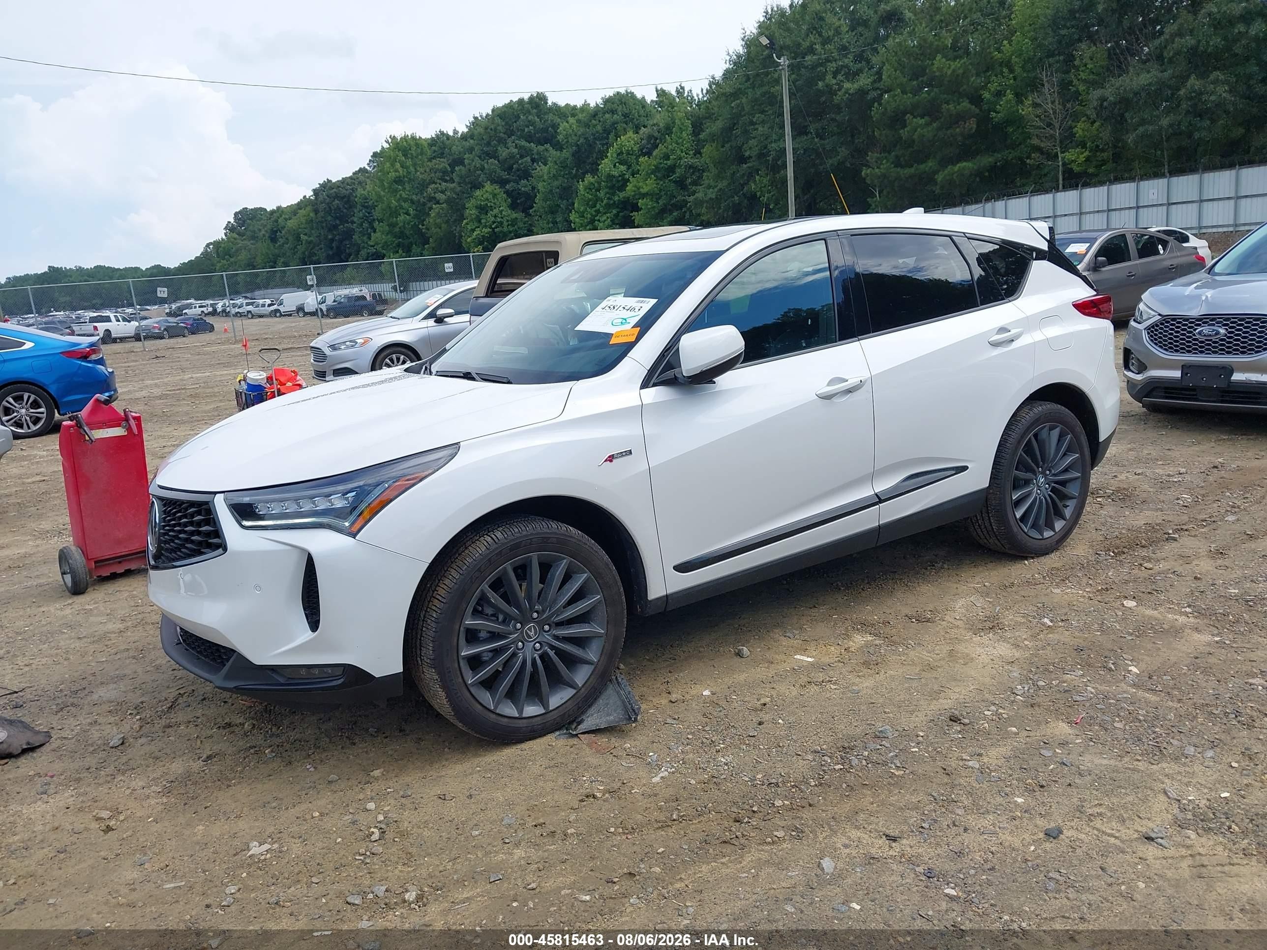 2023 Acura Rdx A-spec Advance Package White vin: 5J8TC2H81PL011951