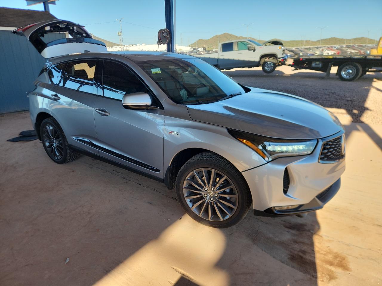 2024 Acura Rdx A-spec Advance Silver vin: 5J8TC2H81RL002623