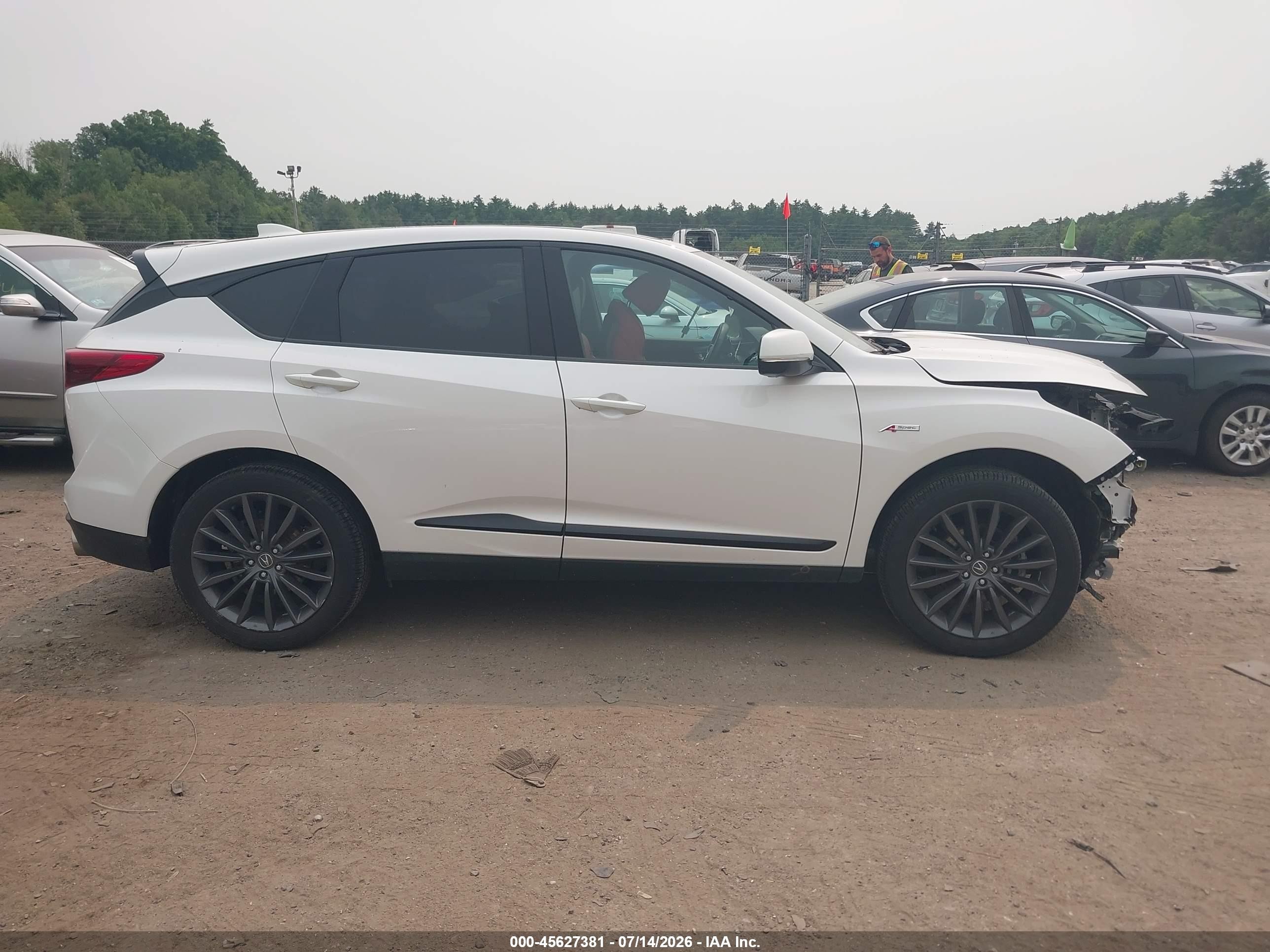 2024 Acura Rdx A-spec Advance Package White vin: 5J8TC2H88RL003588