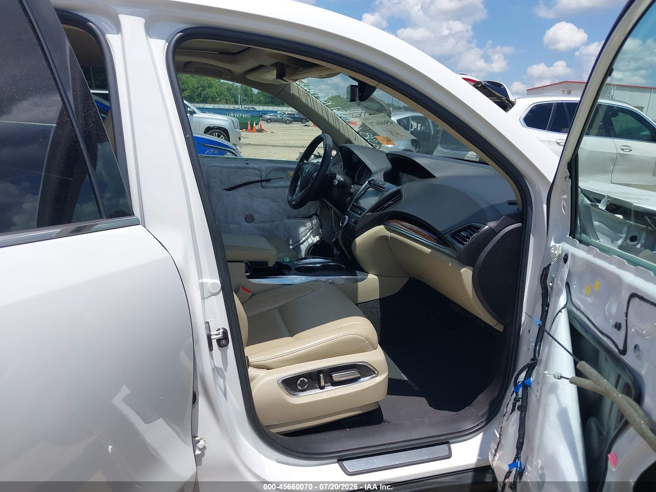 2020 Acura Mdx Standard White vin: 5J8YD3H33LL016348