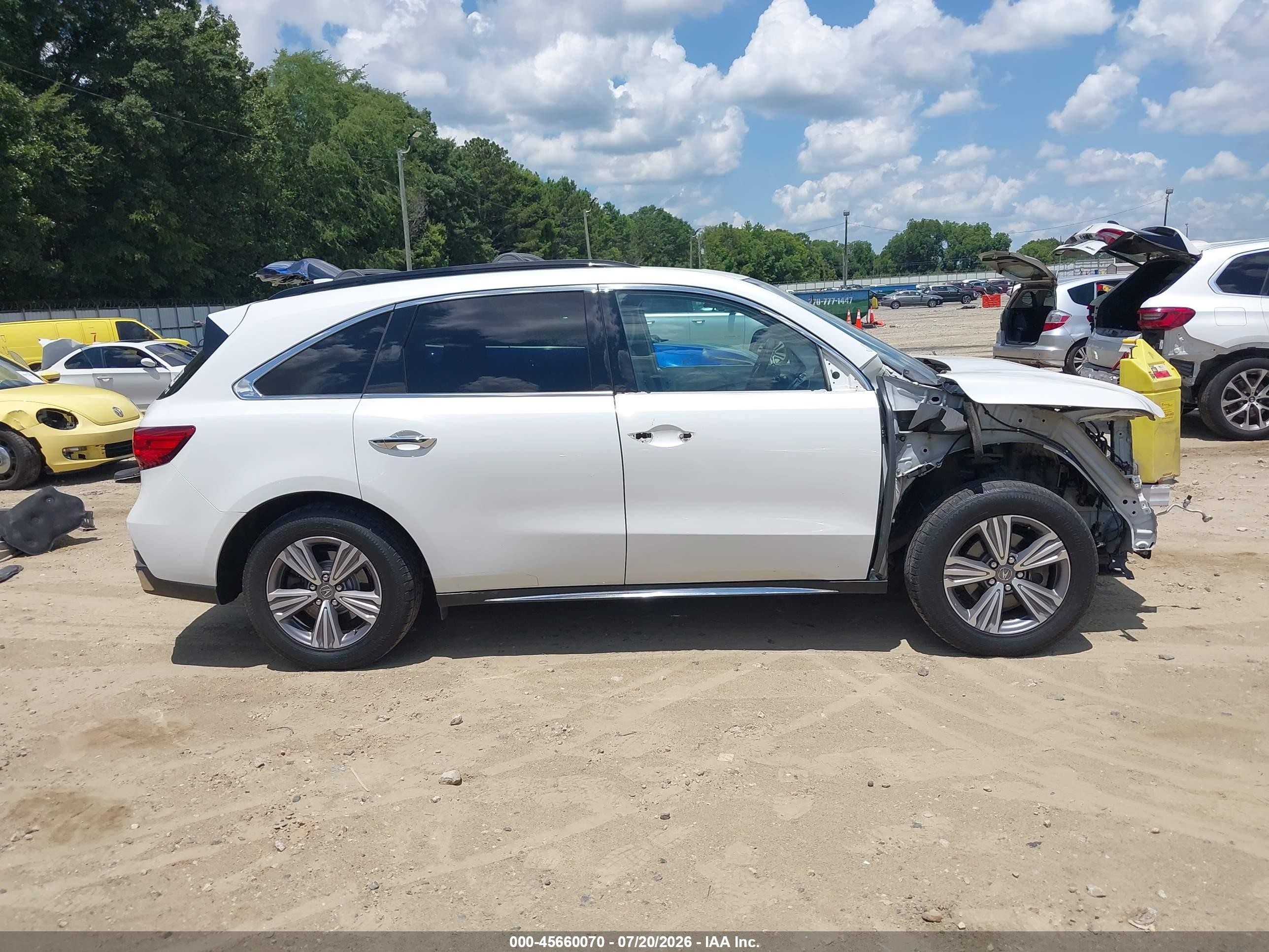 2020 Acura Mdx Standard White vin: 5J8YD3H33LL016348