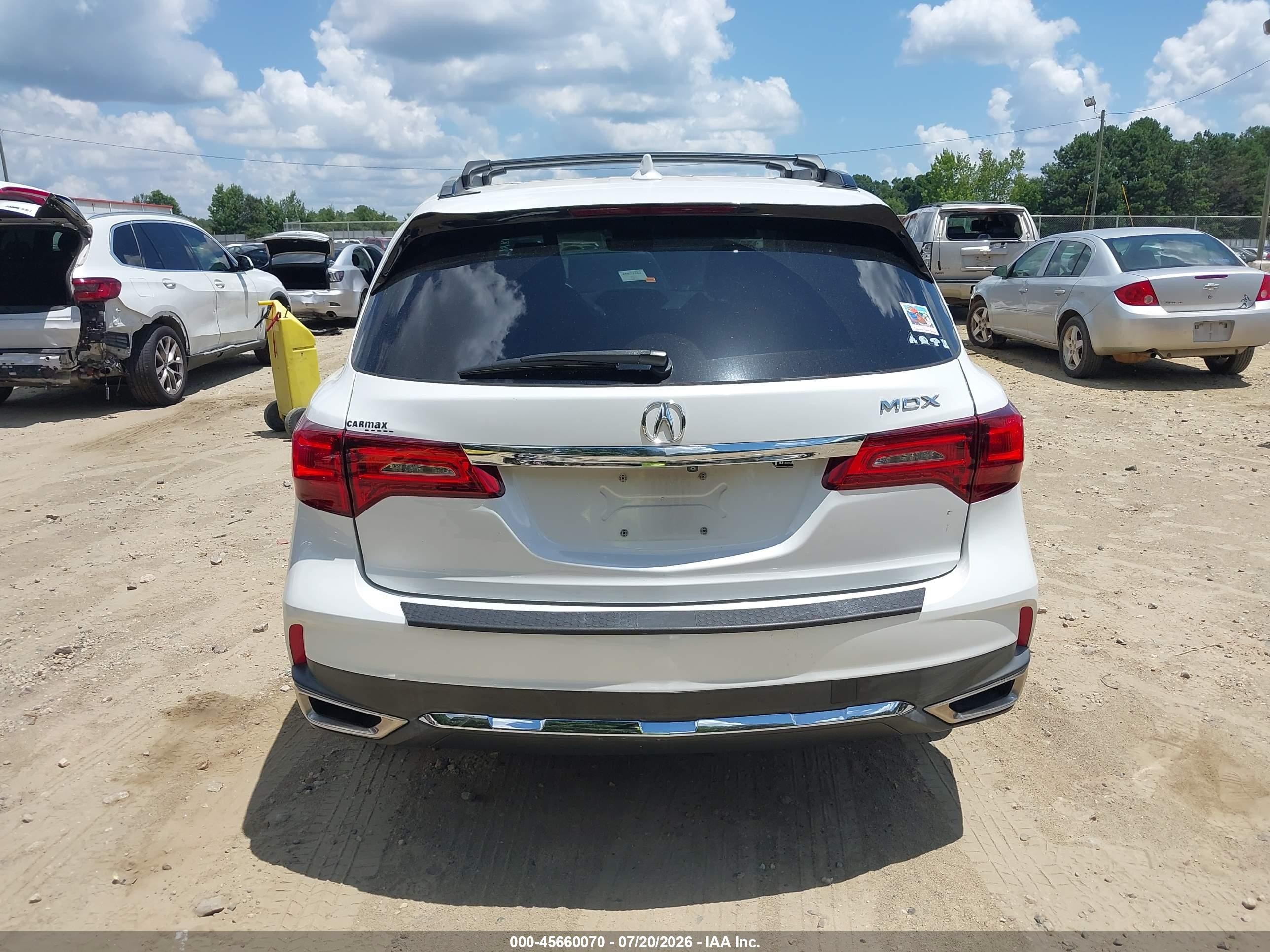 2020 Acura Mdx Standard White vin: 5J8YD3H33LL016348
