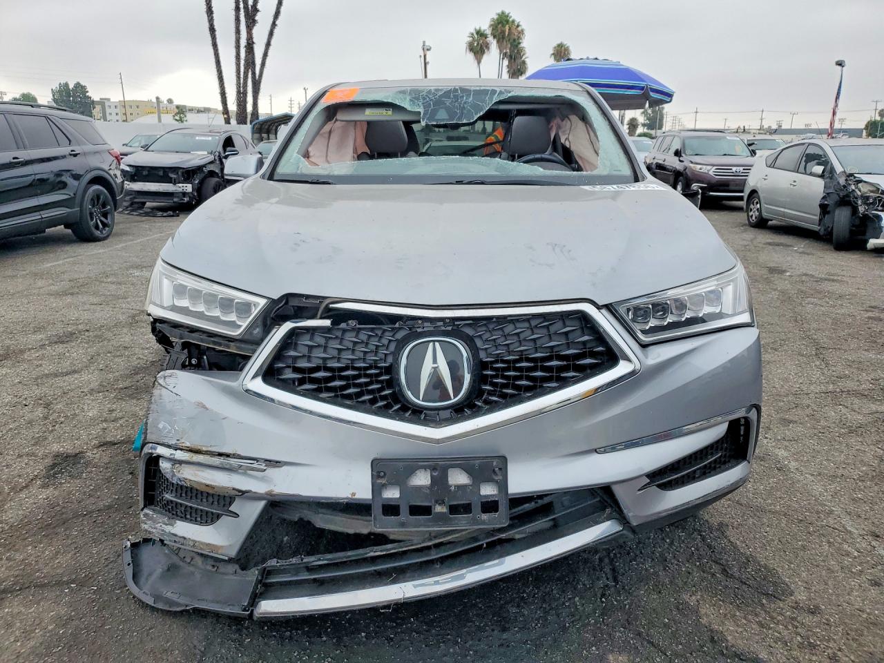 2020 Acura Mdx Silver vin: 5J8YD3H37LL009239