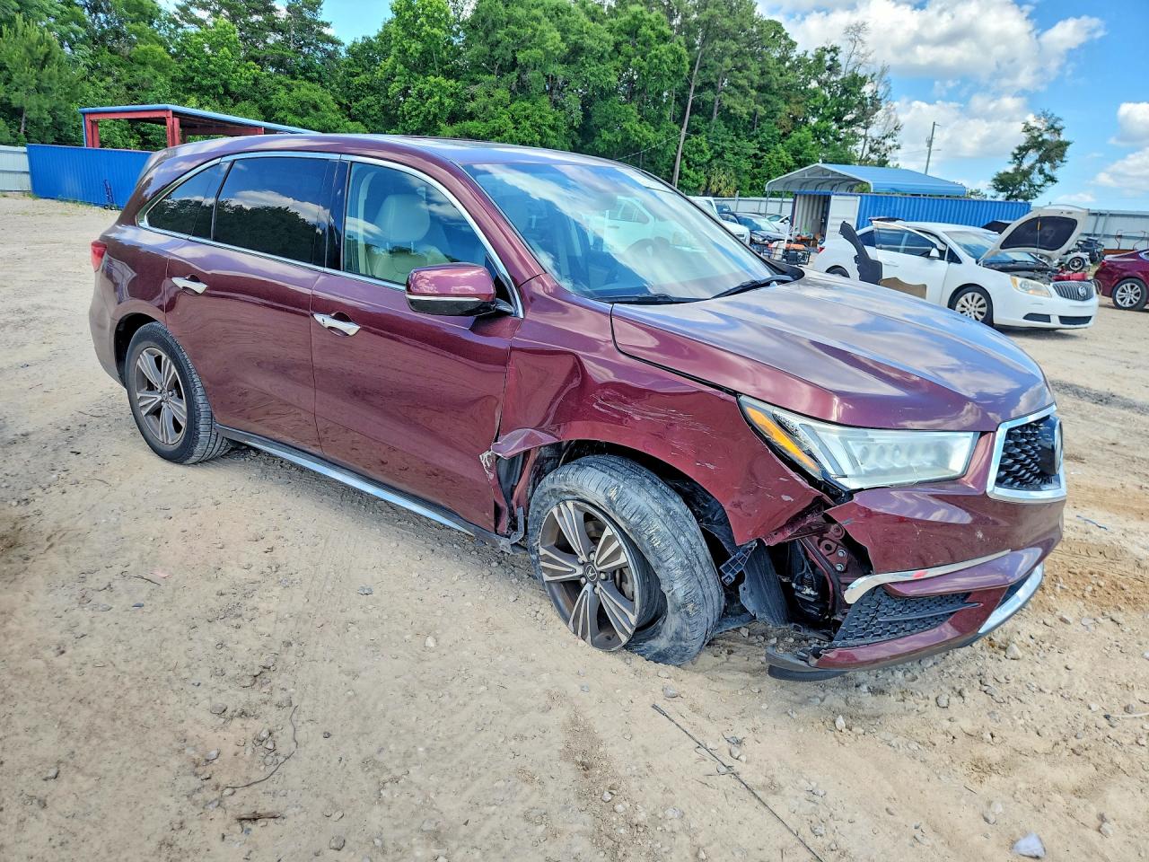 2018 Acura Mdx Burgundy vin: 5J8YD3H3XJL003464