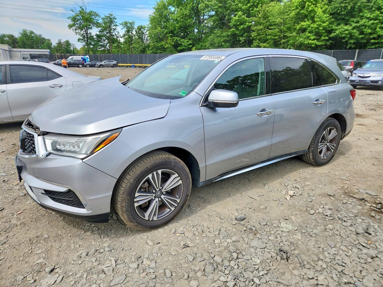 2017 Acura Mdx Silver vin: 5J8YD4H33HL005136