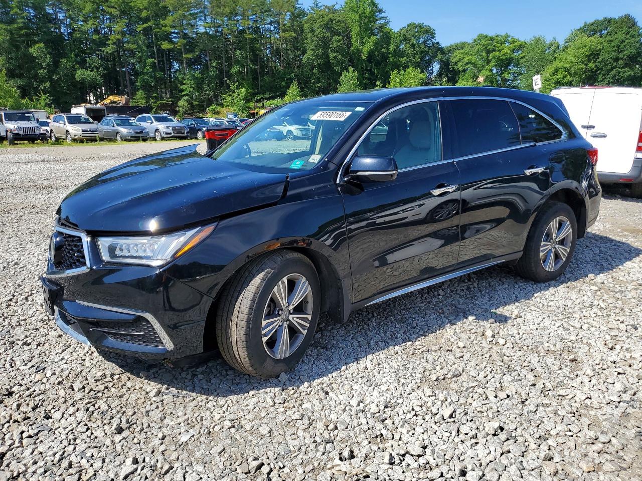2020 Acura Mdx Black vin: 5J8YD4H33LL047220