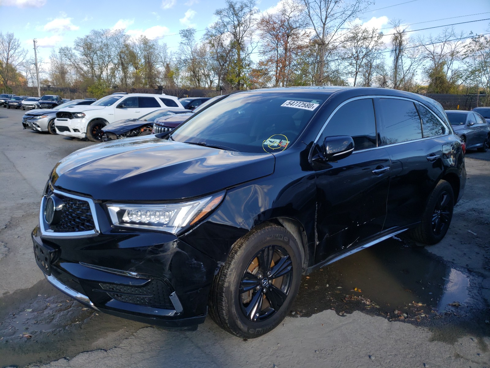2019 Acura Mdx  Black vin: 5J8YD4H38KL036616