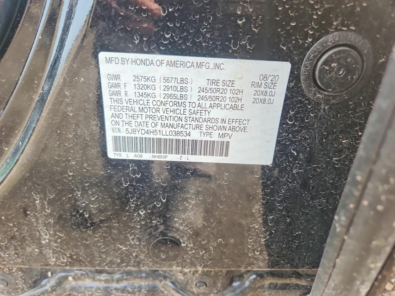 2020 Acura Mdx Technology Black vin: 5J8YD4H51LL038534
