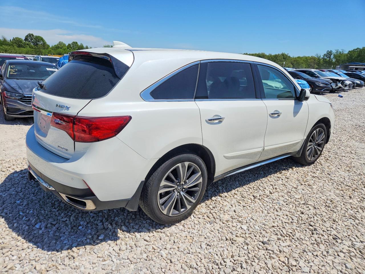 2019 Acura Mdx Technology White vin: 5J8YD4H54KL011021