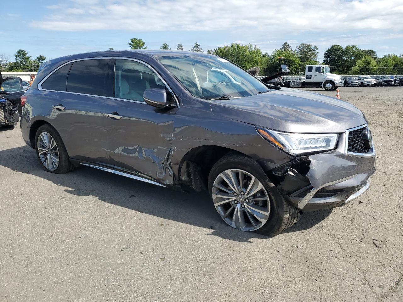 2018 Acura Mdx Technology Gray vin: 5J8YD4H56JL028708