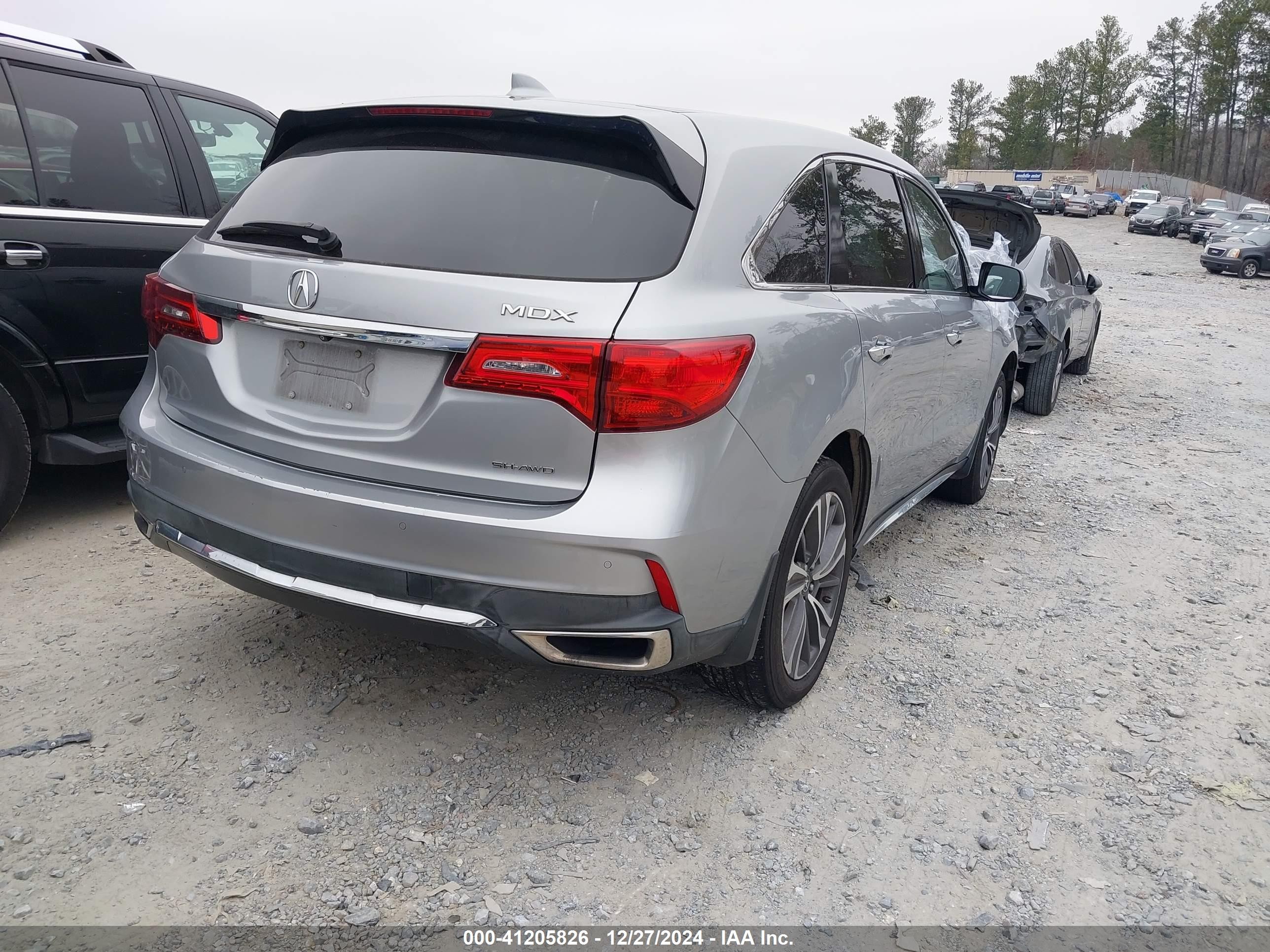 2019 Acura Mdx Tech Pkg Silver vin: 5J8YD4H58KL030347