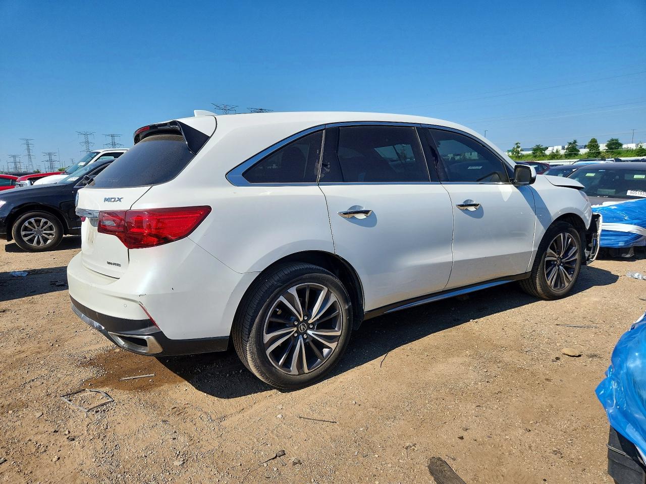 2020 Acura Mdx Technology White vin: 5J8YD4H58LL022606