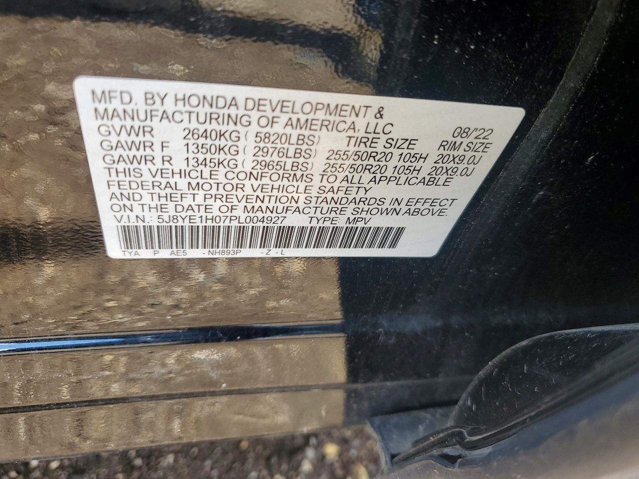 2023 Acura Mdx A-spec Black vin: 5J8YE1H07PL004927