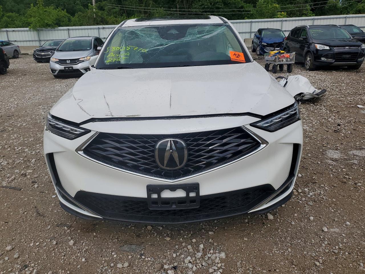 2025 Acura Mdx Белый vin: 5J8YE1H34SL035569