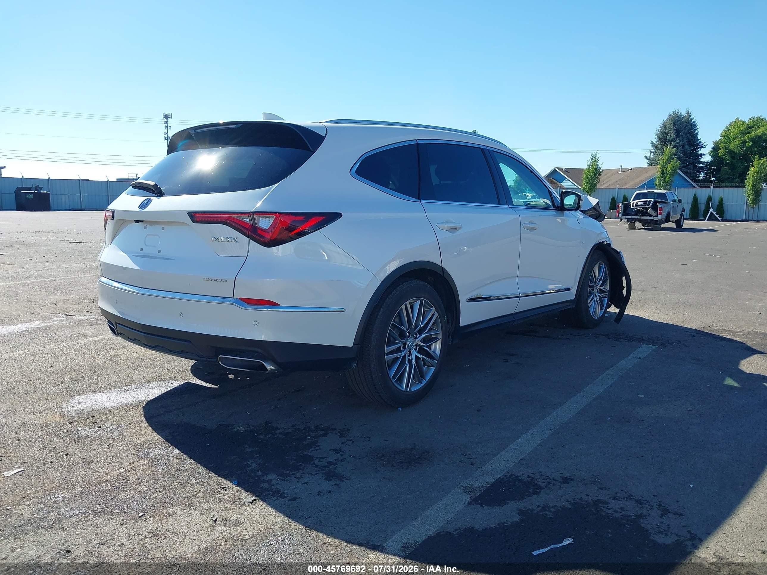 2024 Acura Mdx Advance Package Белый vin: 5J8YE1H89RL019468