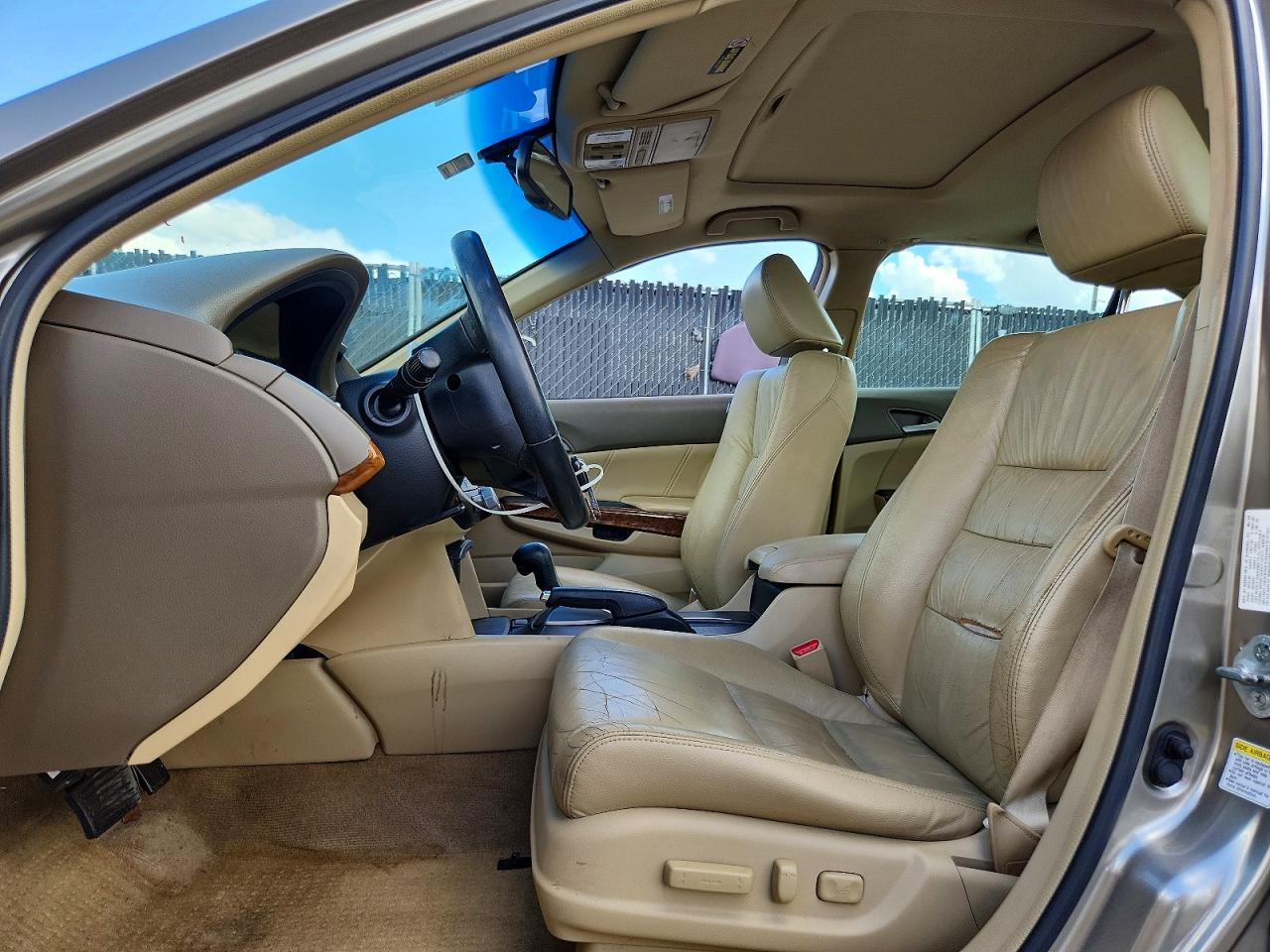 2009 Honda Accord Exl Beige vin: 5KBCP36829B001691