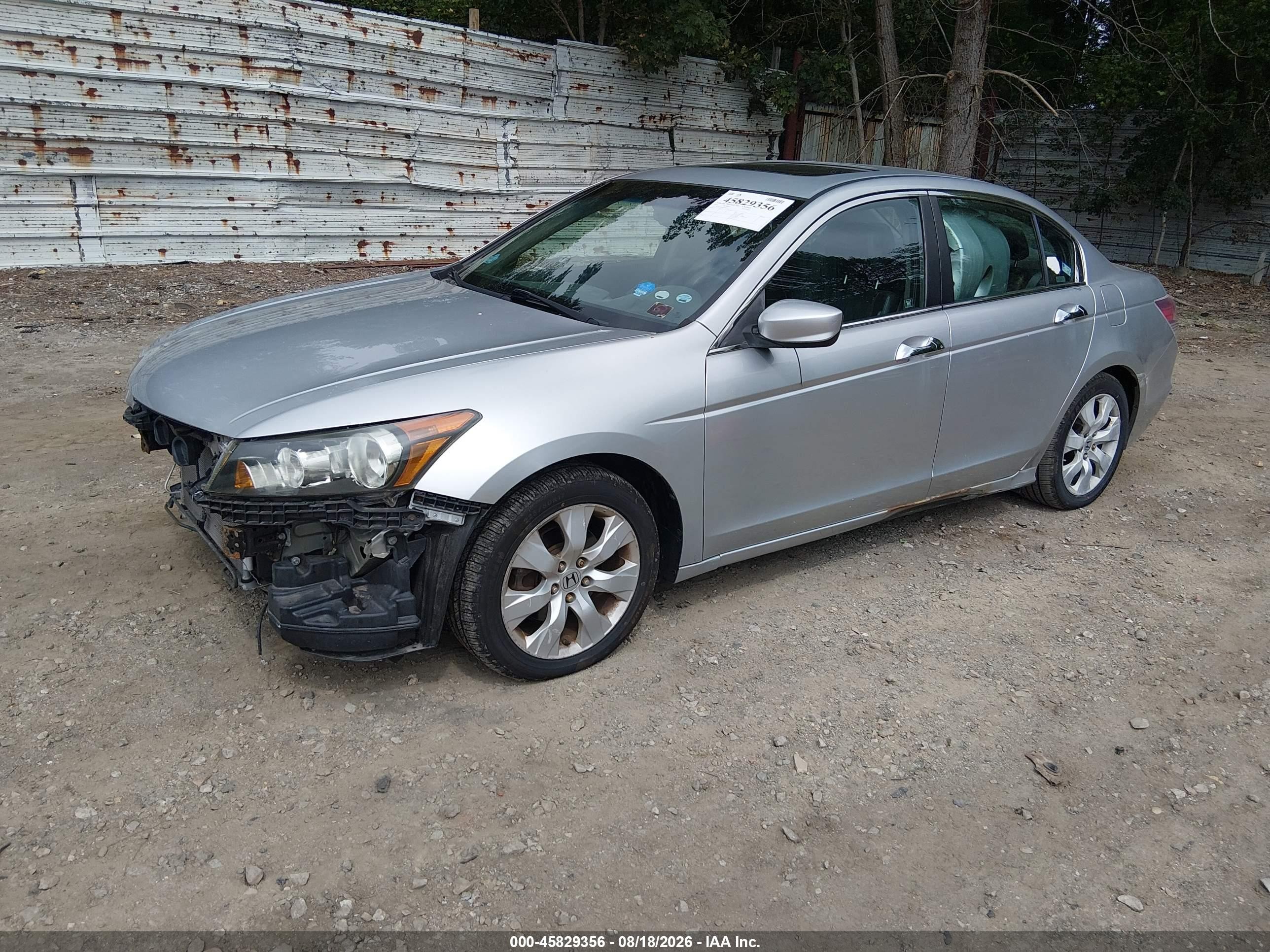 2009 Honda Accord 3.5 Ex-l Silver vin: 5KBCP36849B501433