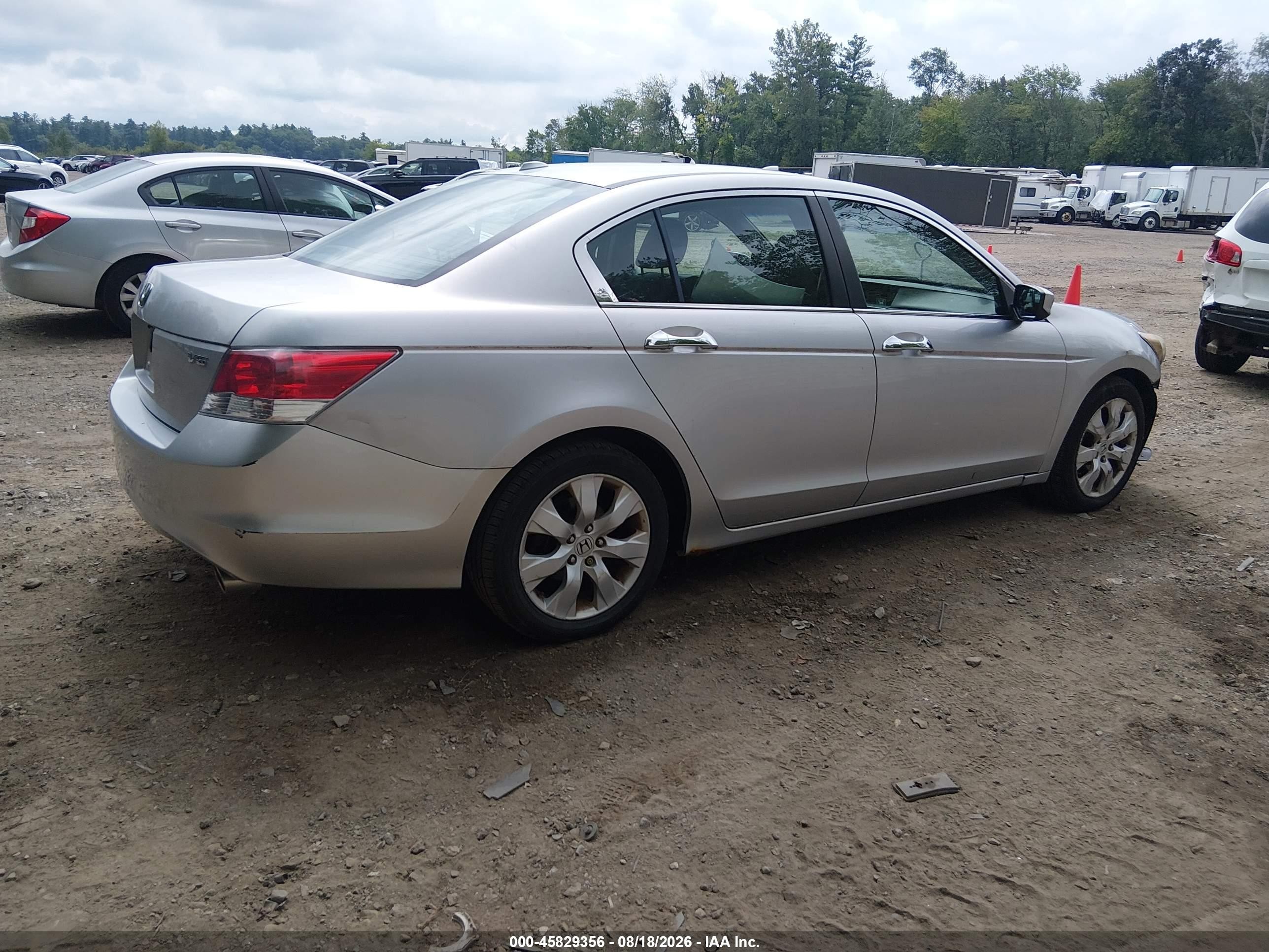 2009 Honda Accord 3.5 Ex-l Silver vin: 5KBCP36849B501433