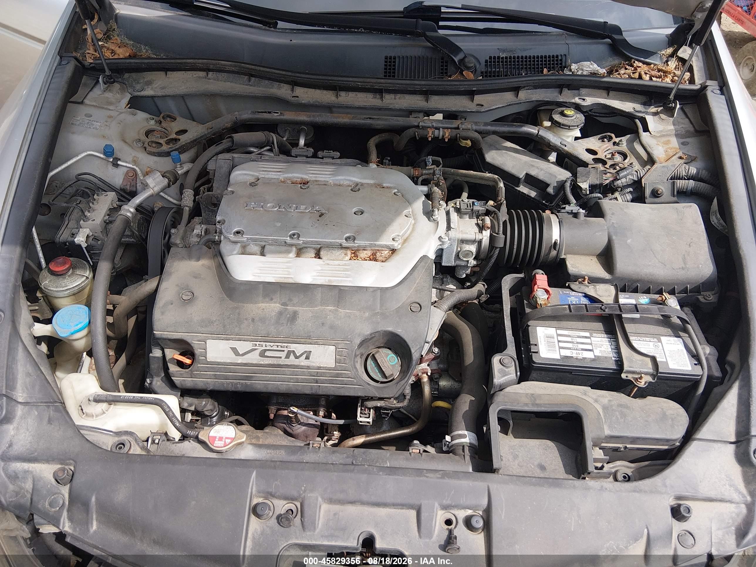 2009 Honda Accord 3.5 Ex-l Silver vin: 5KBCP36849B501433